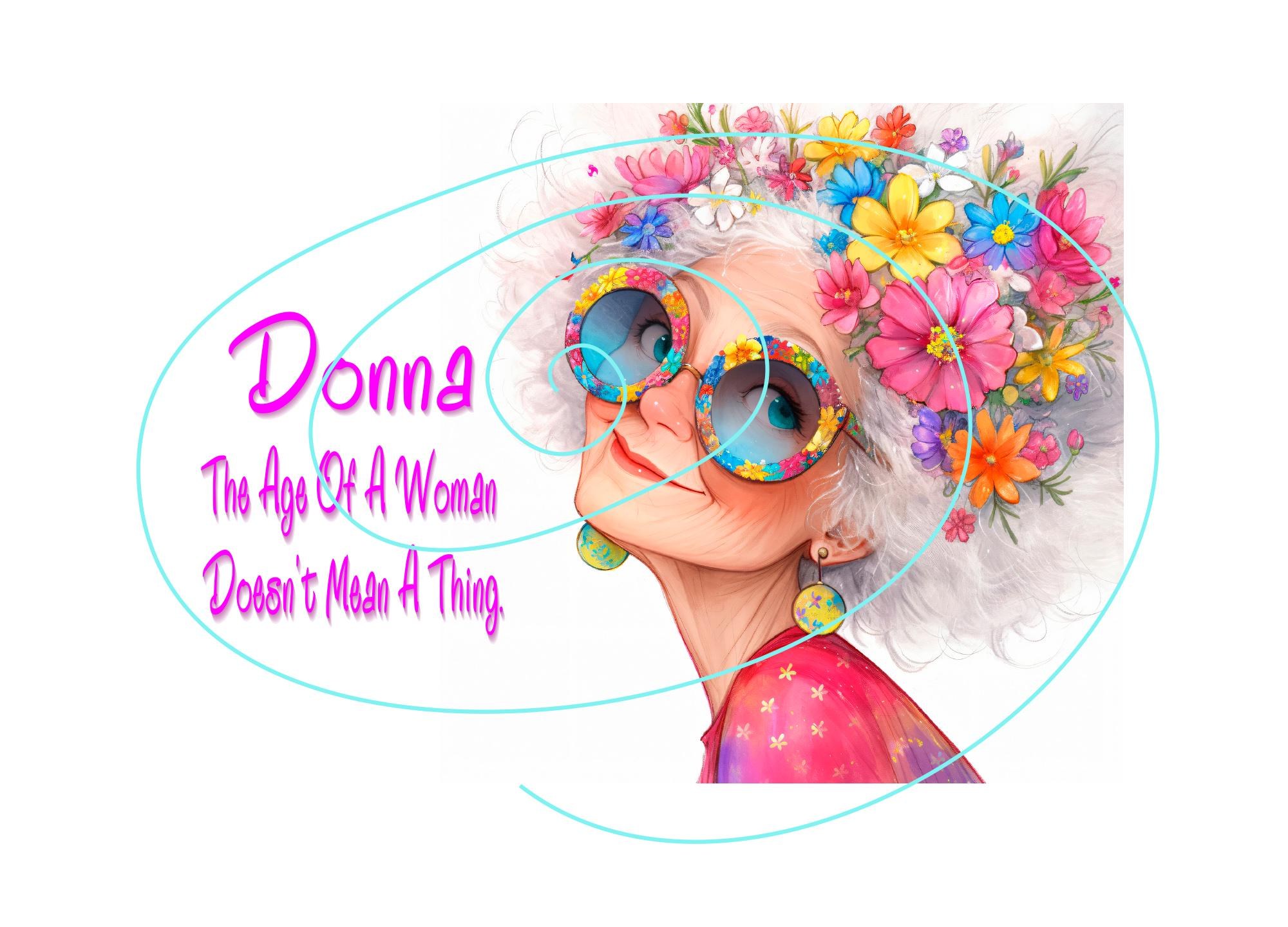 Elegant Birthday Card Featuring Classy Older Woman - Inspirational Quote