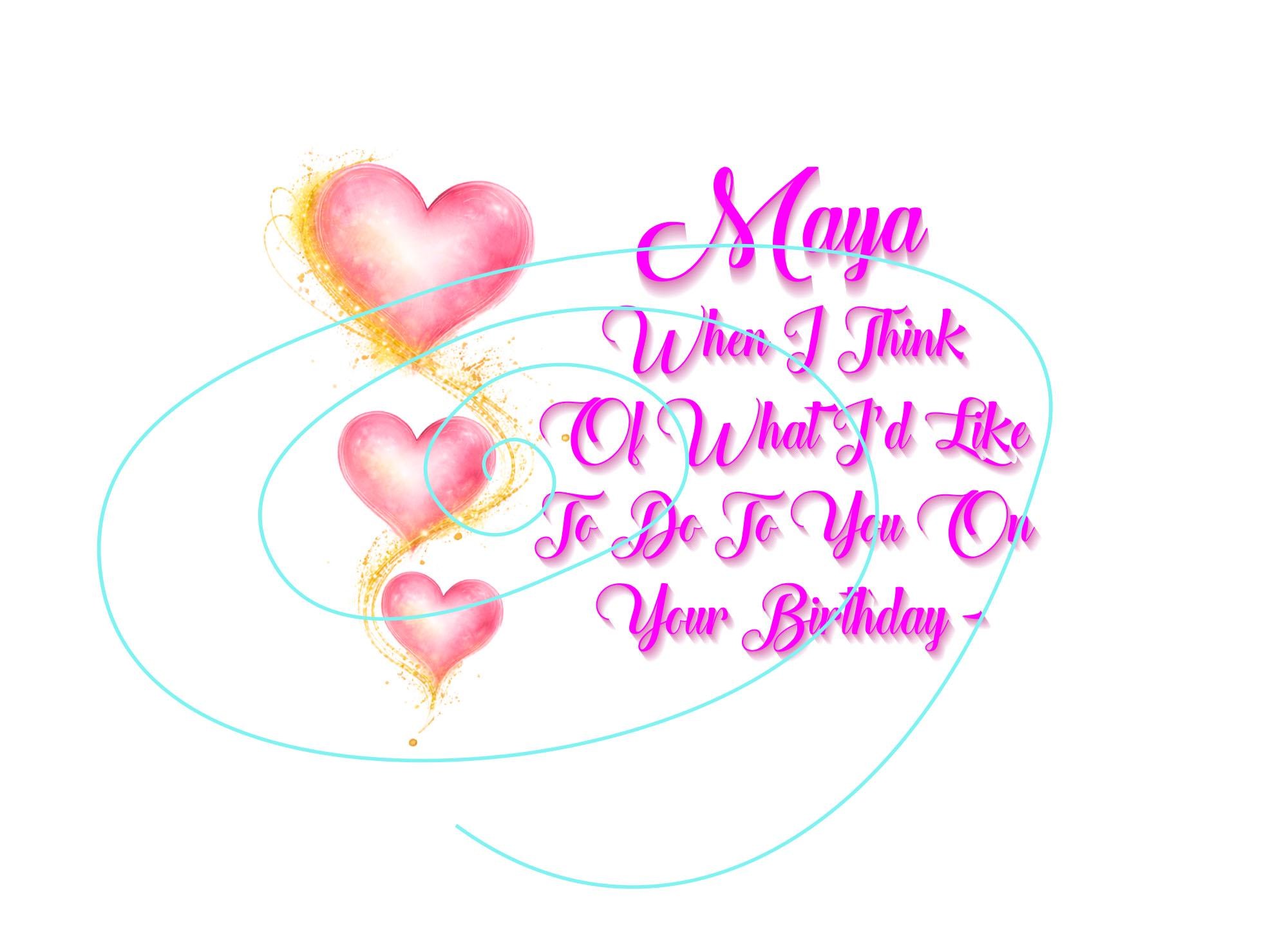 Funny Birthday Card – Playful Hearts, Cheeky Message