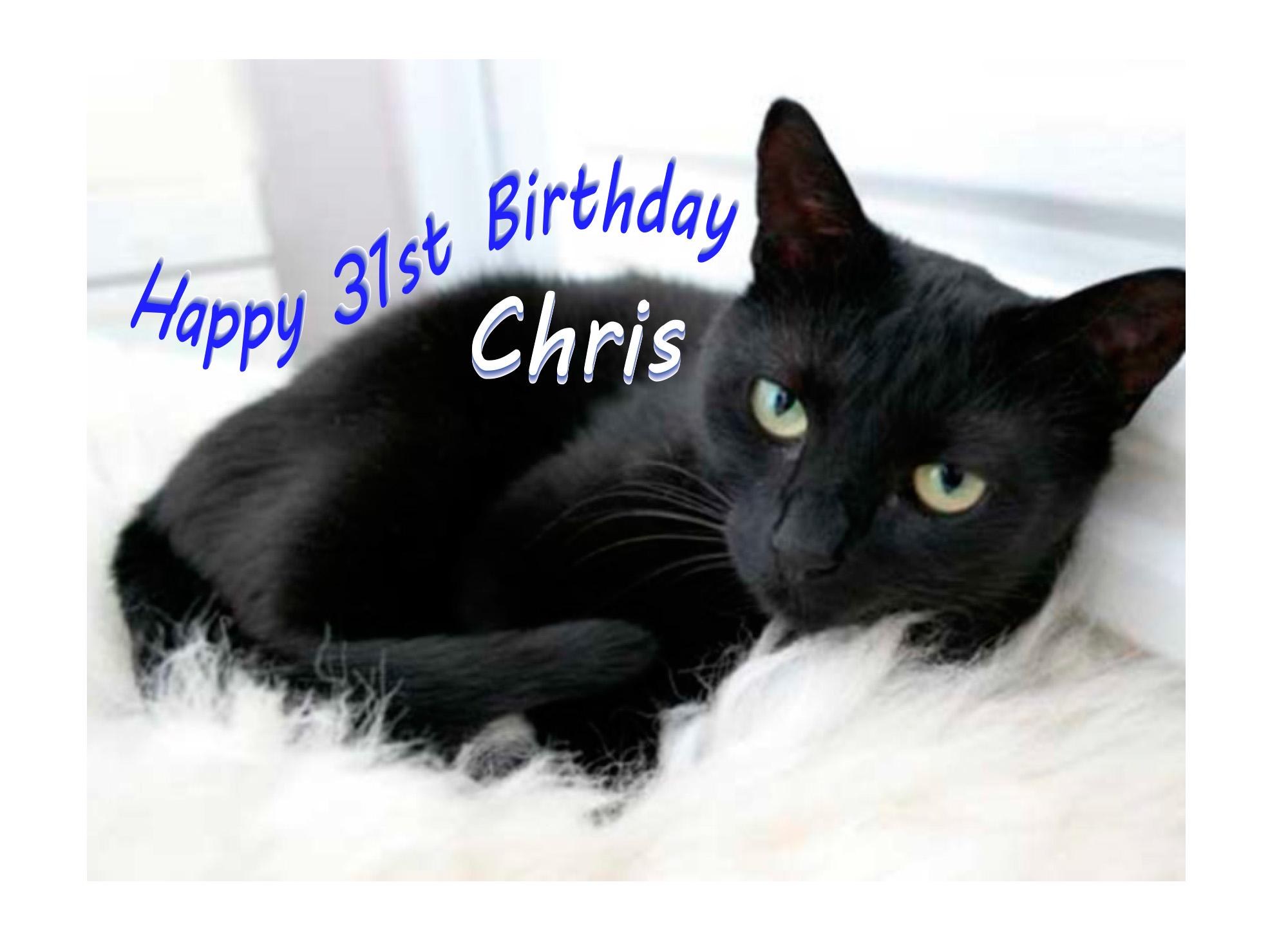 Custom Cat Birthday Card - Handmade Greeting for Feline Friends - Birthdays Are Like Hairballs