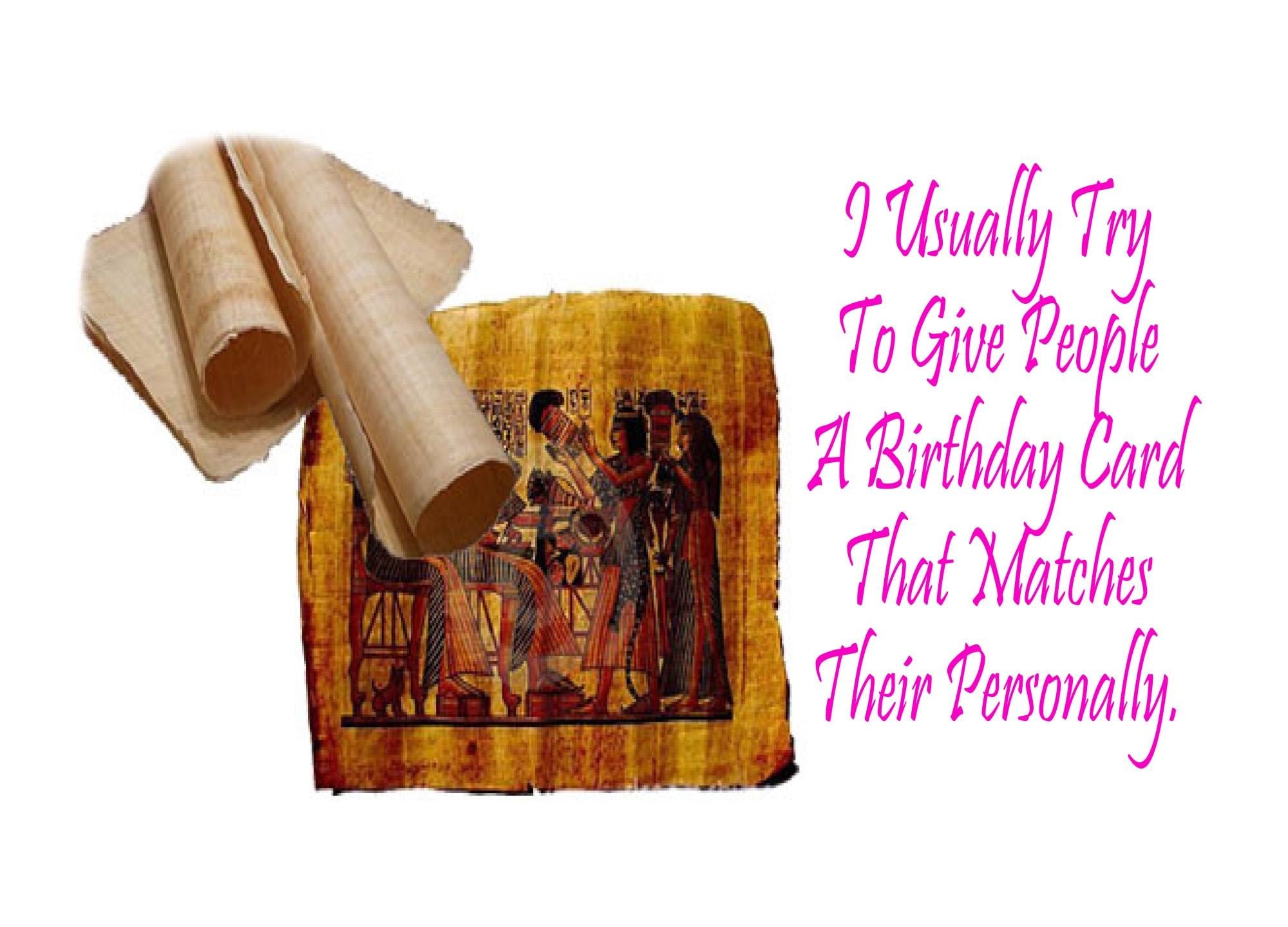 Custom Funny Stone Tablet Birthday Card - Unique Religious Humor Gift