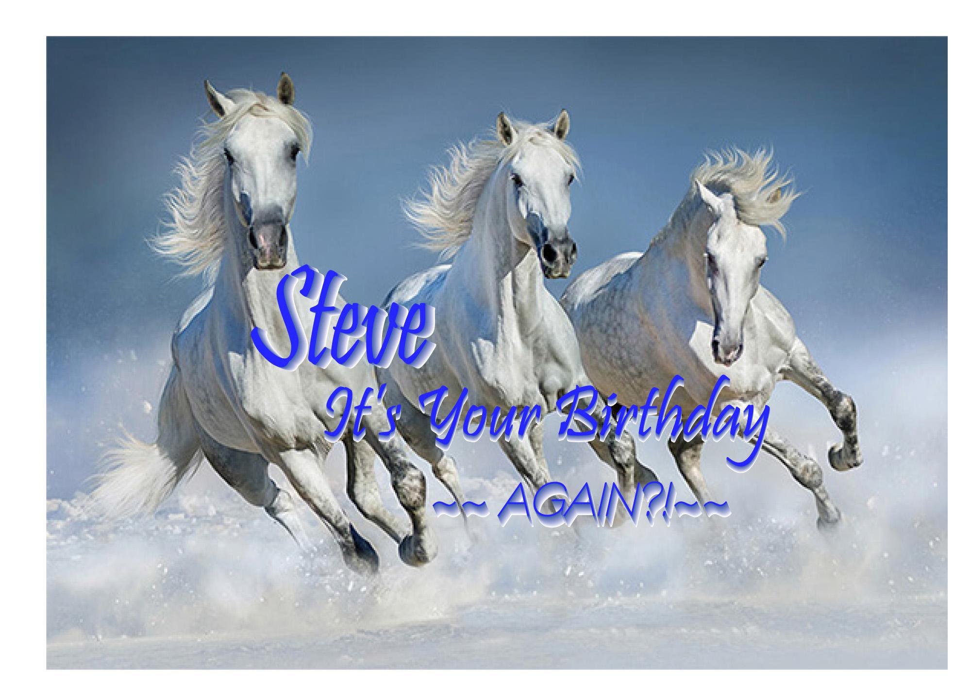 Personalized Hilarious Horse Birthday Card - Made Just for You!