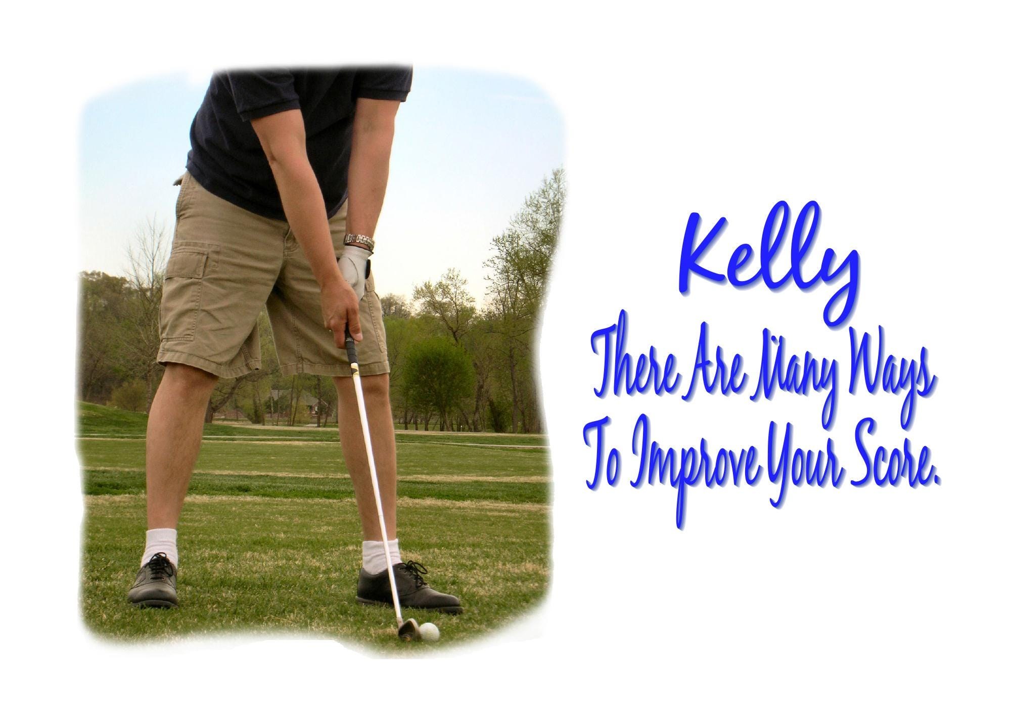 Made to Order Golf Birthday Card - Custom Name Humor Greeting