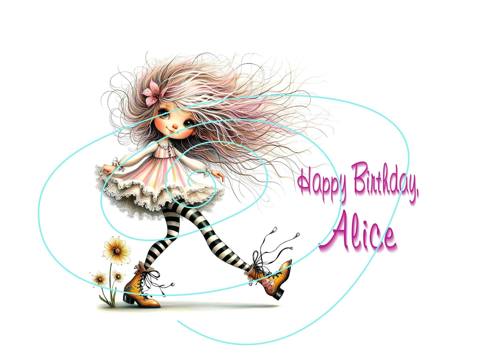 Magical Young Girl Birthday Card – Enchanting Birthday Wishes