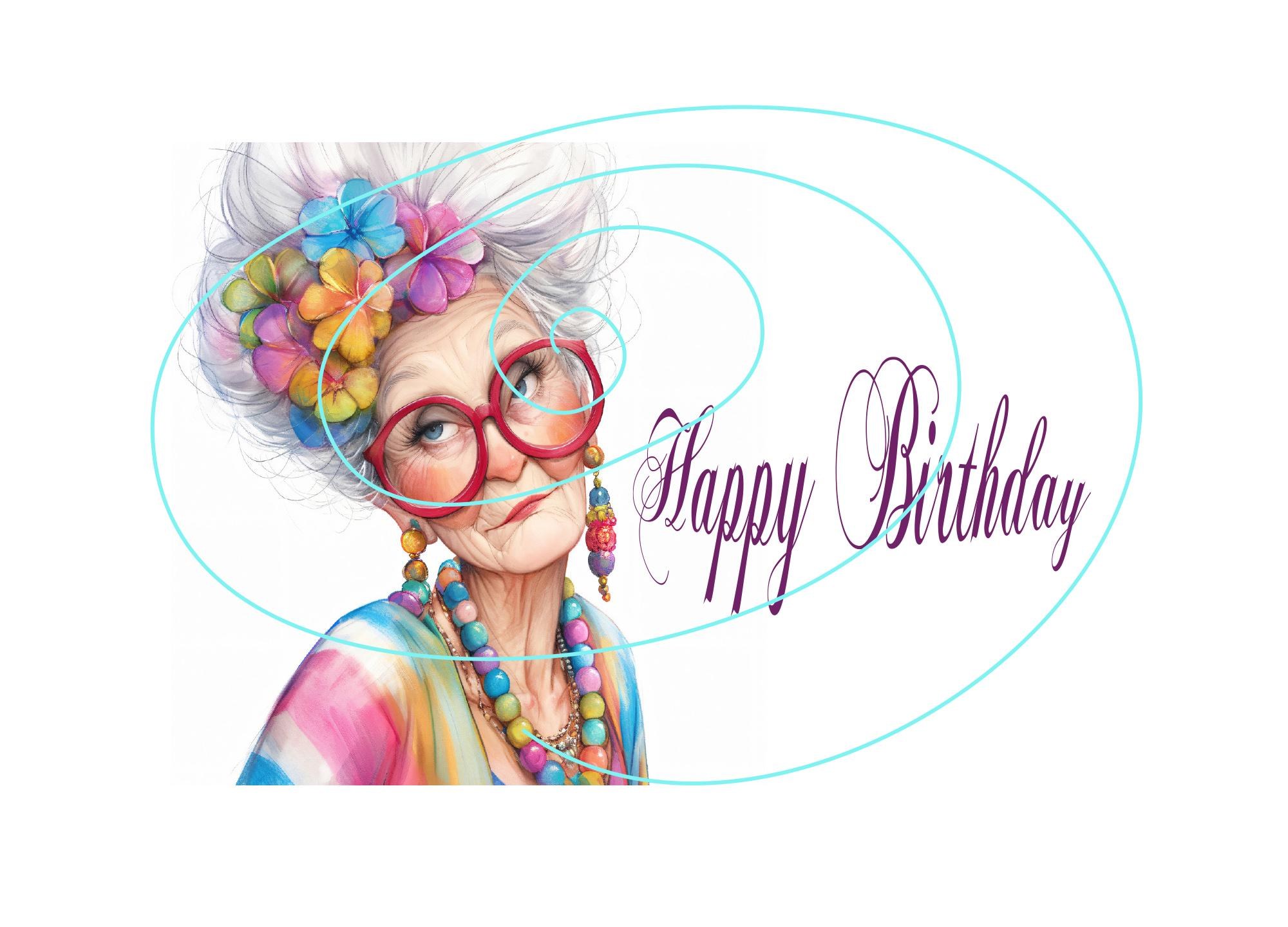 Classy Lady Birthday Card – Happy Birthday Elegant Flair