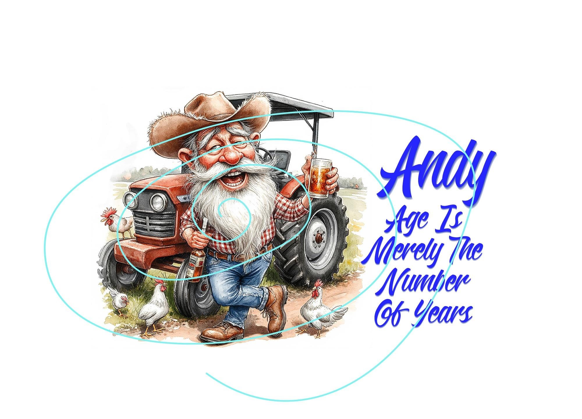 Witty Adult Birthday Card - Happy Birthday, Age is Just a Number!