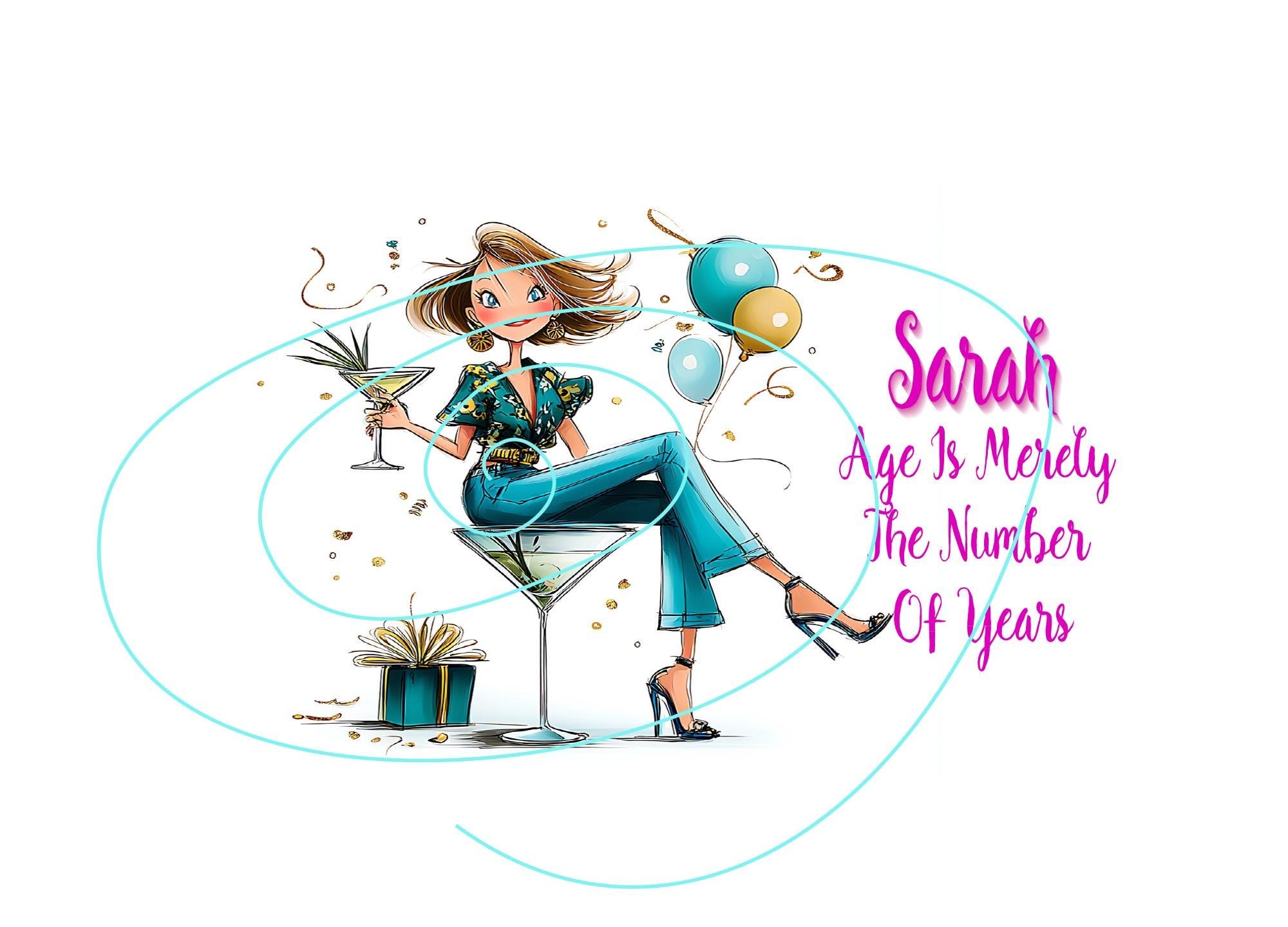Witty Adult Birthday Card - Happy Birthday, Age is Just a Number!