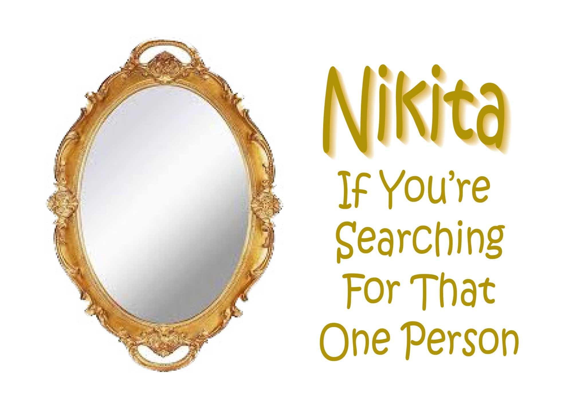 Encouragement Card, Look in Mirror, Self-Love Affirmation, Nikita Quote