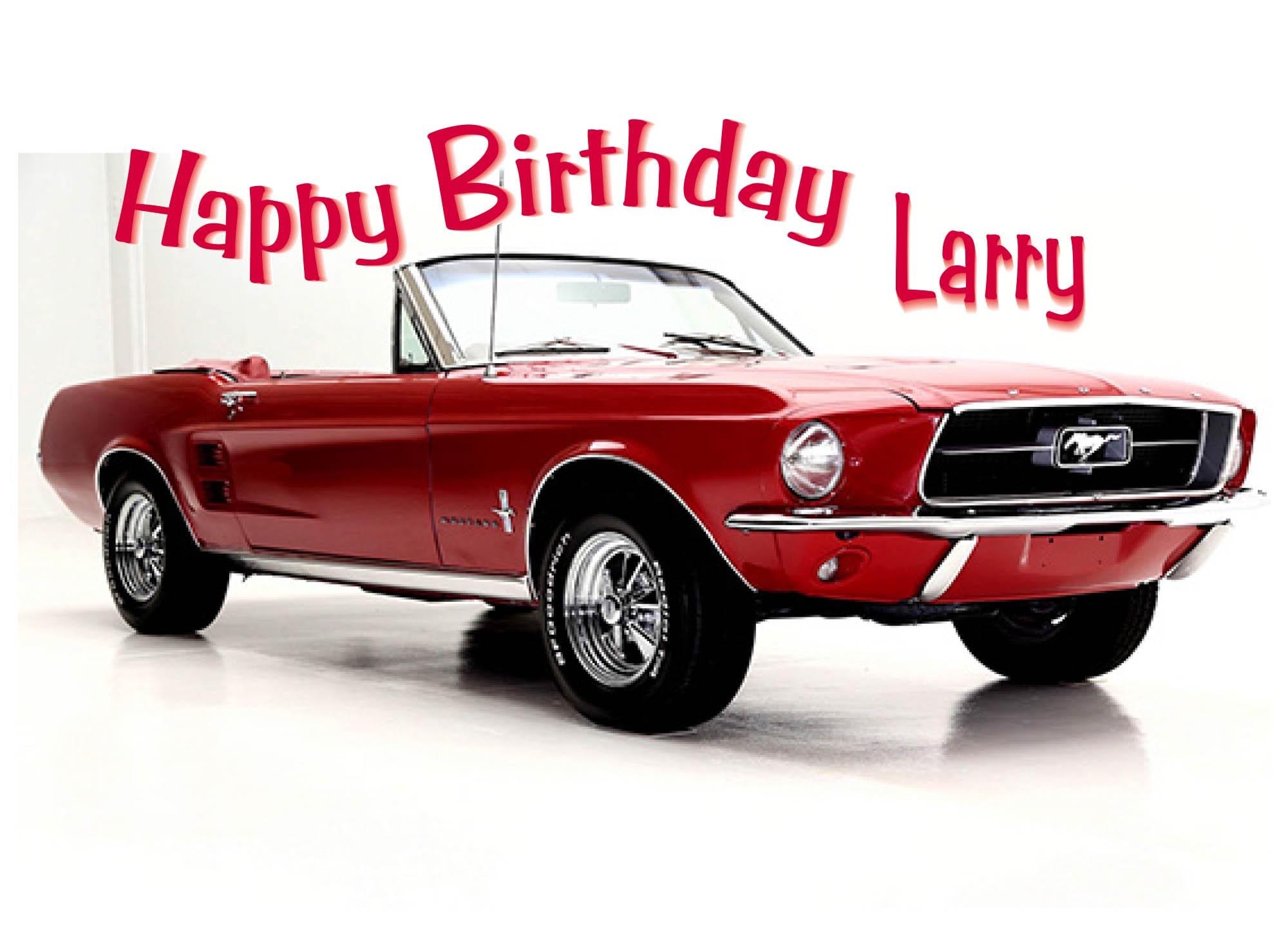 Red Sports Car Birthday Card – September Birthday Greeting