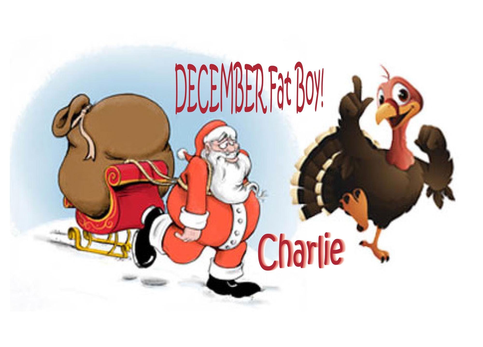 Whimsical Thanksgiving Card - Santa Turkey Humor for the Holidays
