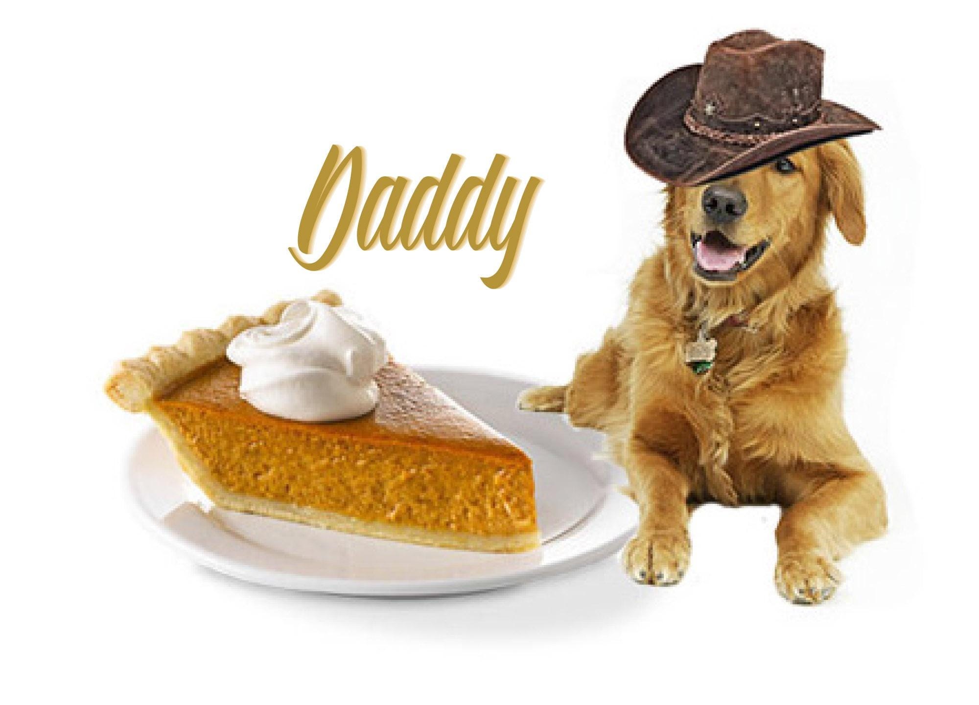 Thanksgiving Card Humor: 'I Licked The Pie' with Adorable Dog Design