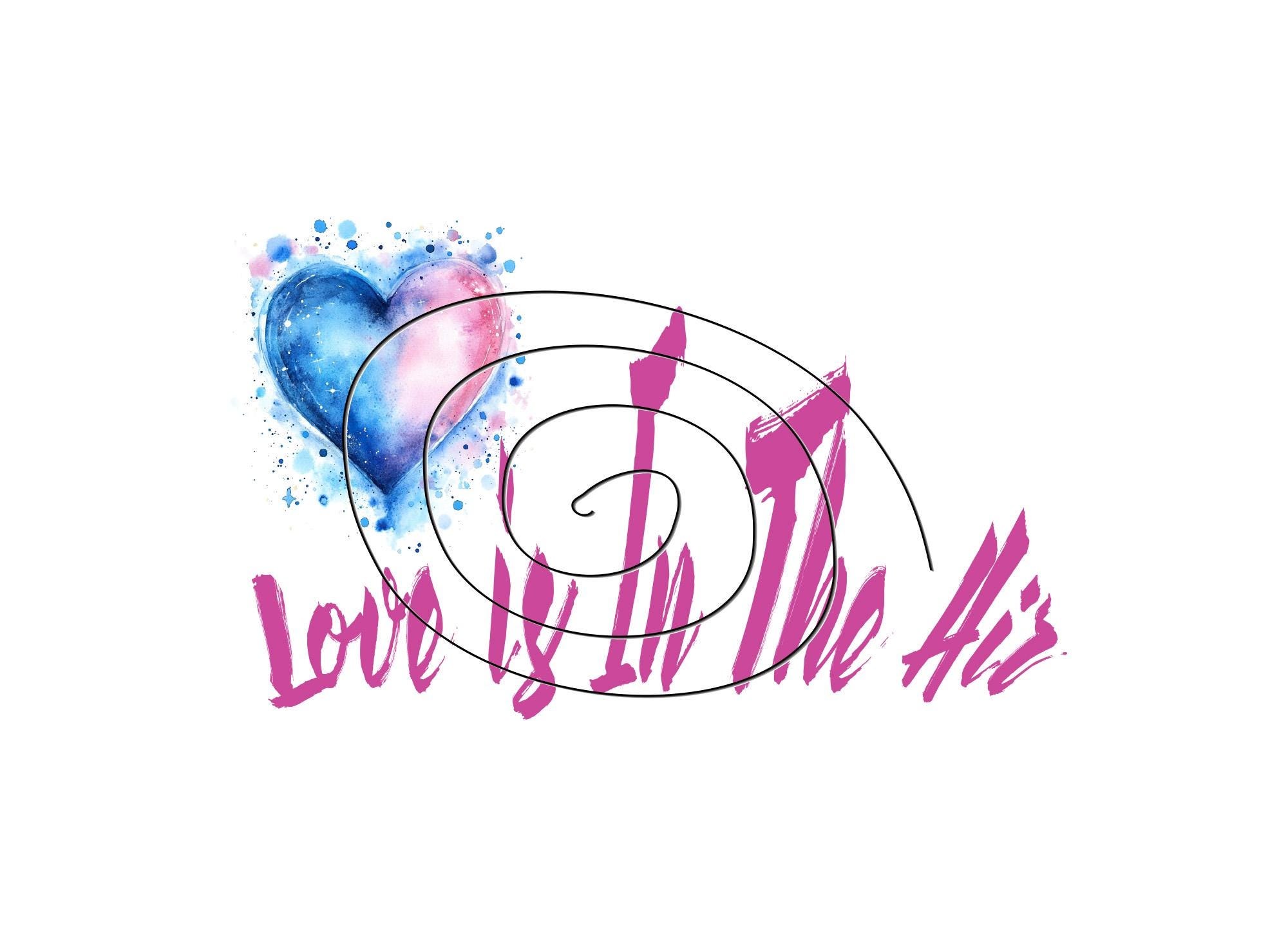 Anniversary Card | Love is in the Air | Multicolor Abstract Heart (Digital Download)