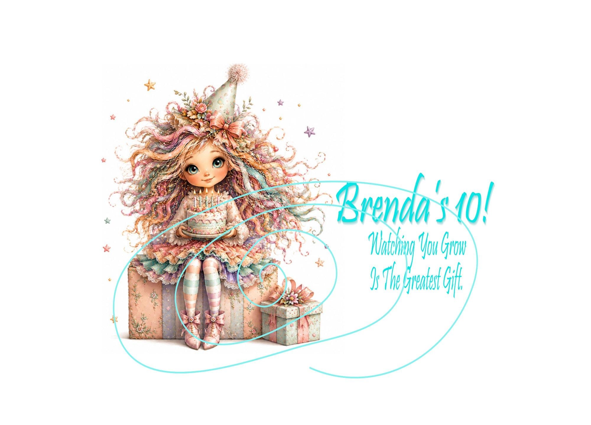 Little Girl Birthday Card - Unique & Personalized: ‘Watching You Grow Is The Greatest Gift-Any Age