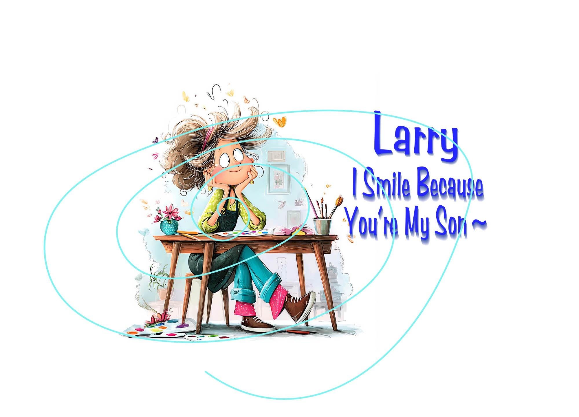 Funny Birthday Card for Son - I Smile Because You’re My Son
