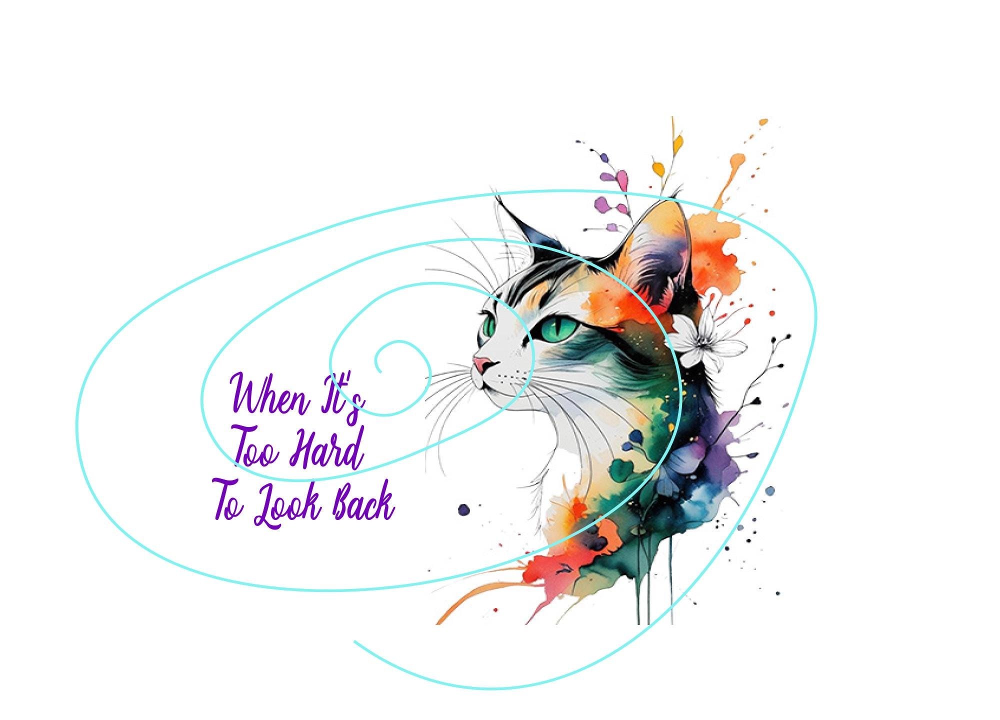 Cat Encouragement Card: Look Beside You – I’m Here for You