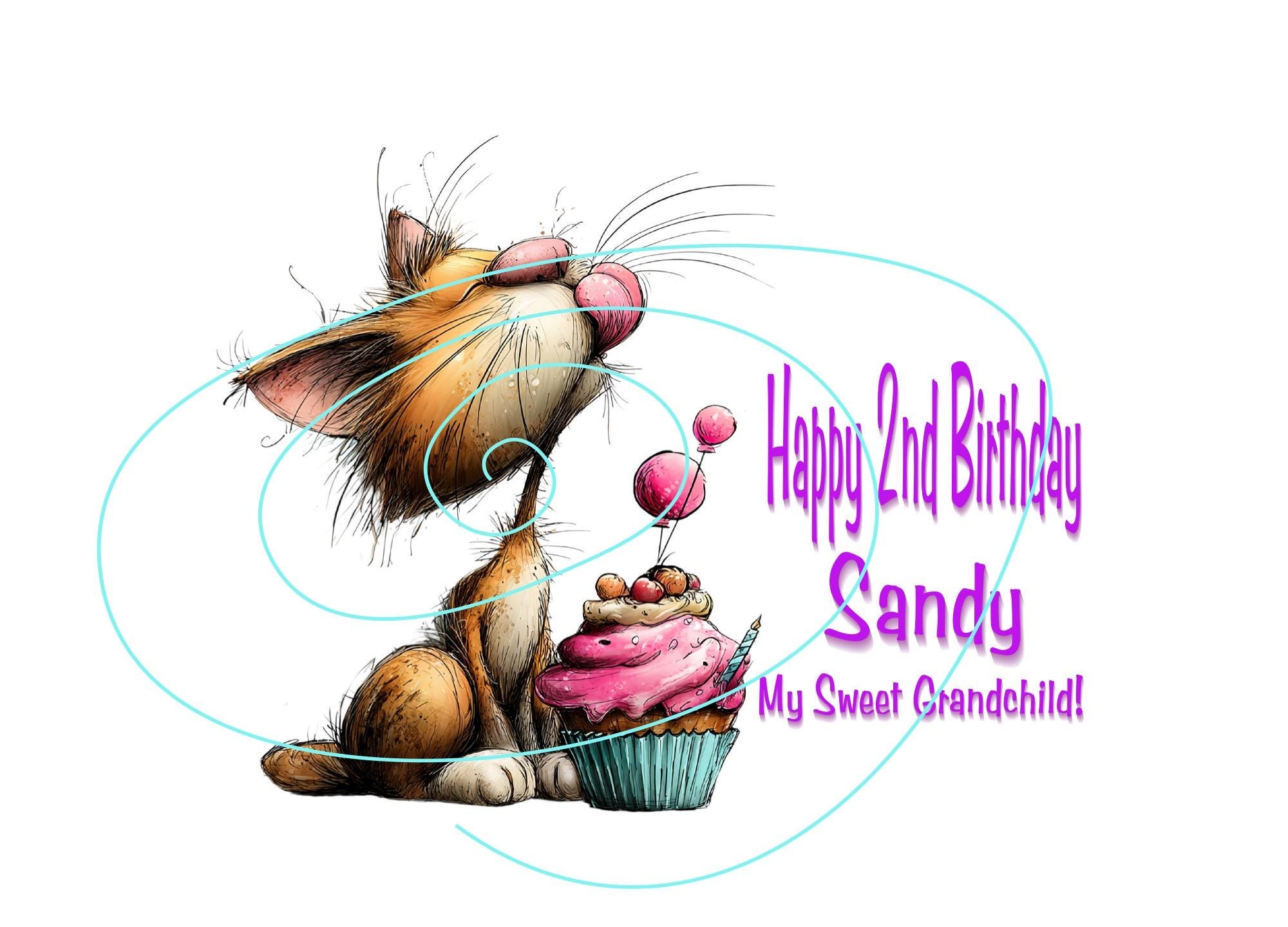 Happy Birthday Card for Grandchild - Love You So Much!