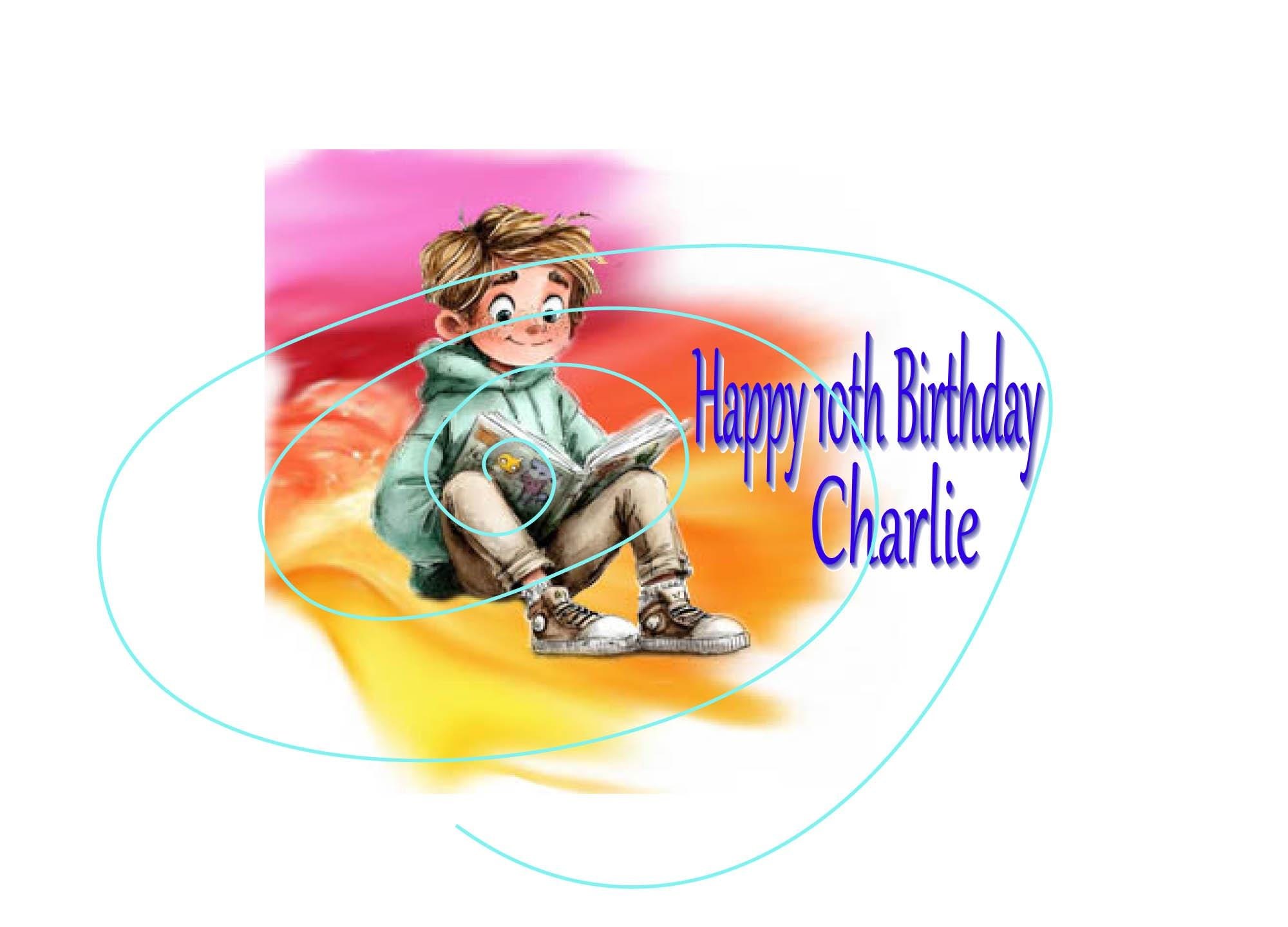 Custom Kids Birthday Card – Personalized Message, Bright Future Theme