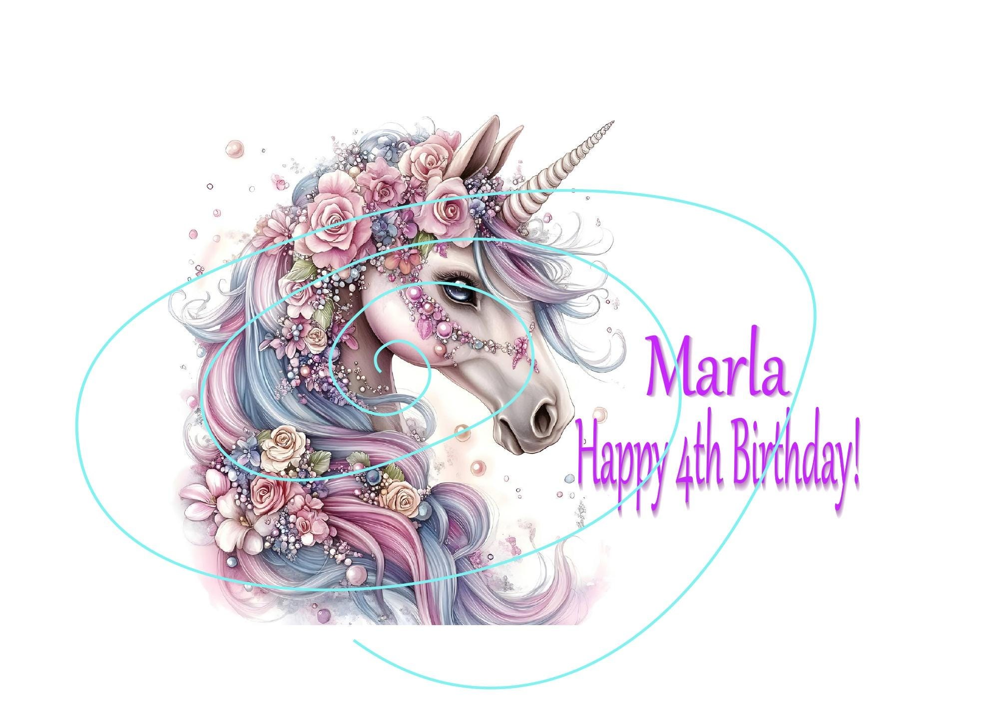 Custom Unicorn Birthday Card for Children - You’re Special - Unique Design for Girls & Boys