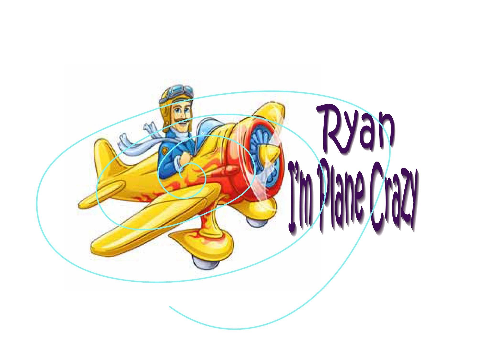 Plane Crazy About You - Aviation Birthday Humor Card for Aviation Lovers