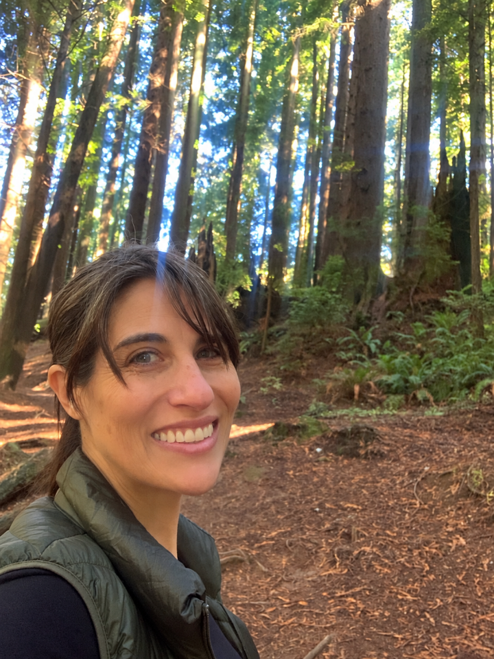 Avigail Schotz in a forest