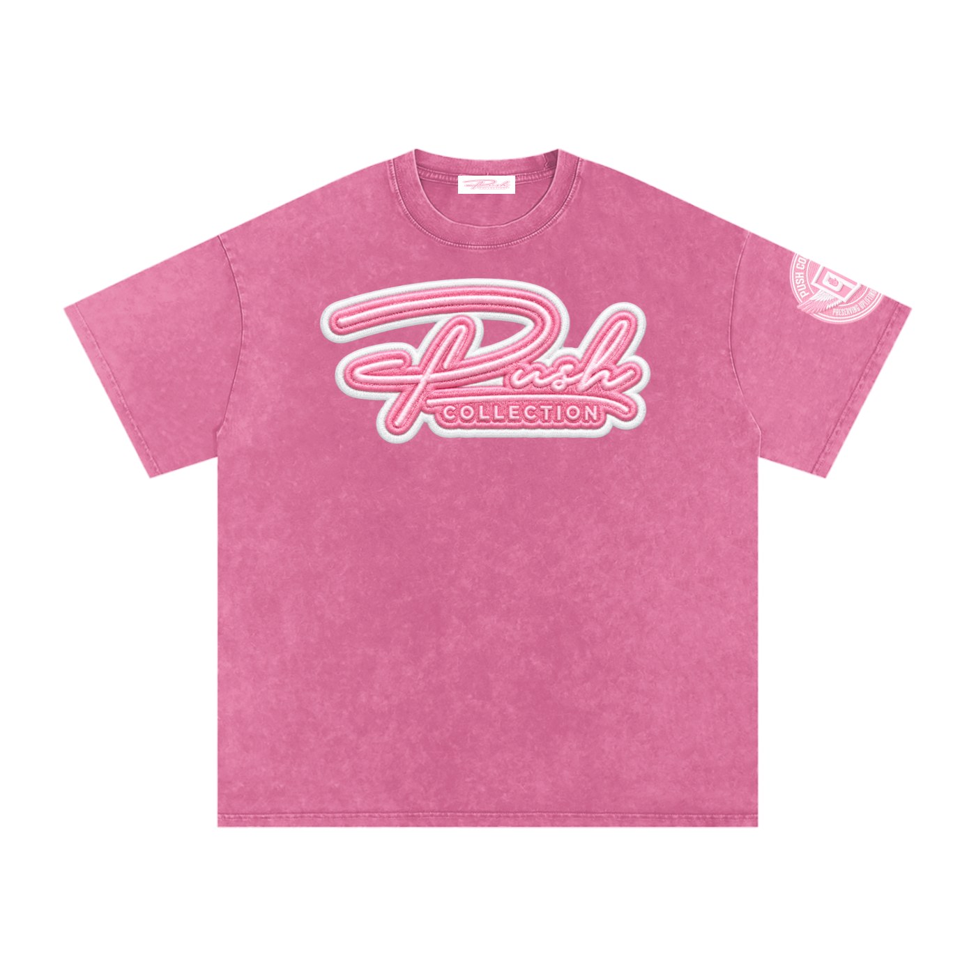 Mixed Angel T-shirt with a pink ribbon from PUSH Collection