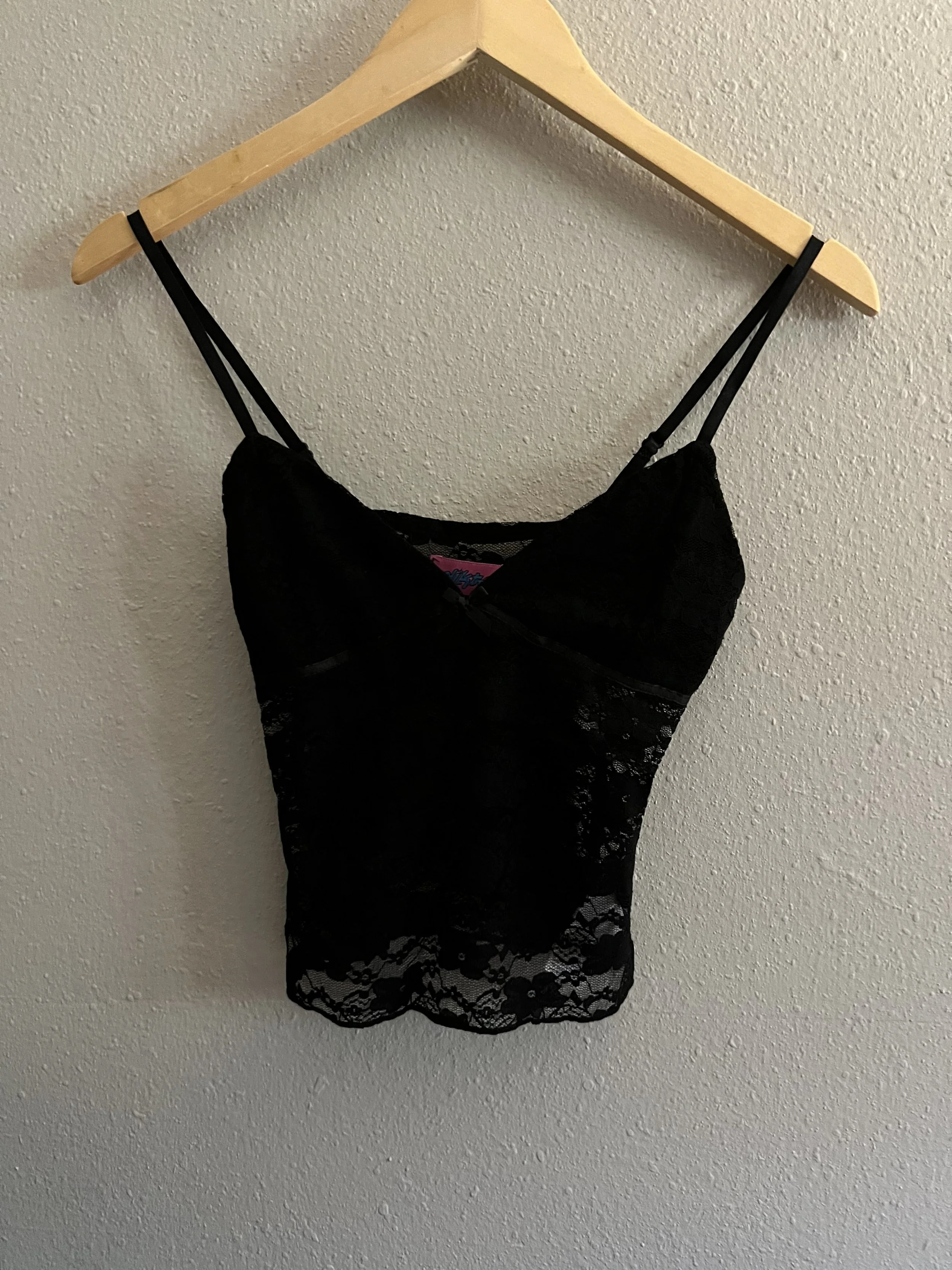Vintage Y2K Black Lace Cami  Size: XS