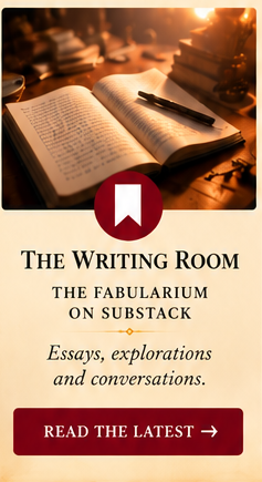The Writing Room. The Fabularium on Substack. Essays, explorations, and conversations. Read the latest.