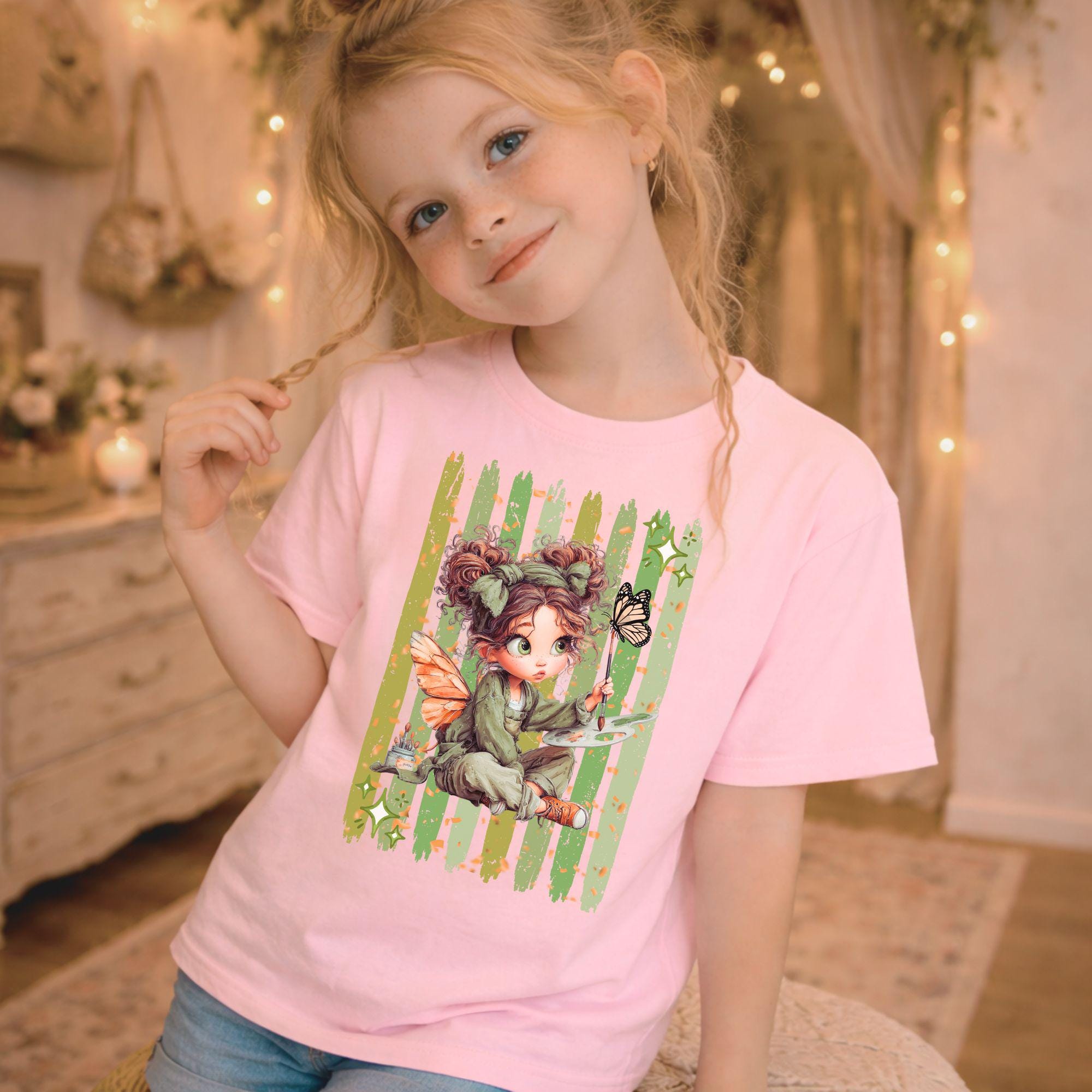 Whimsical Fairy Artist Youth T-Shirt