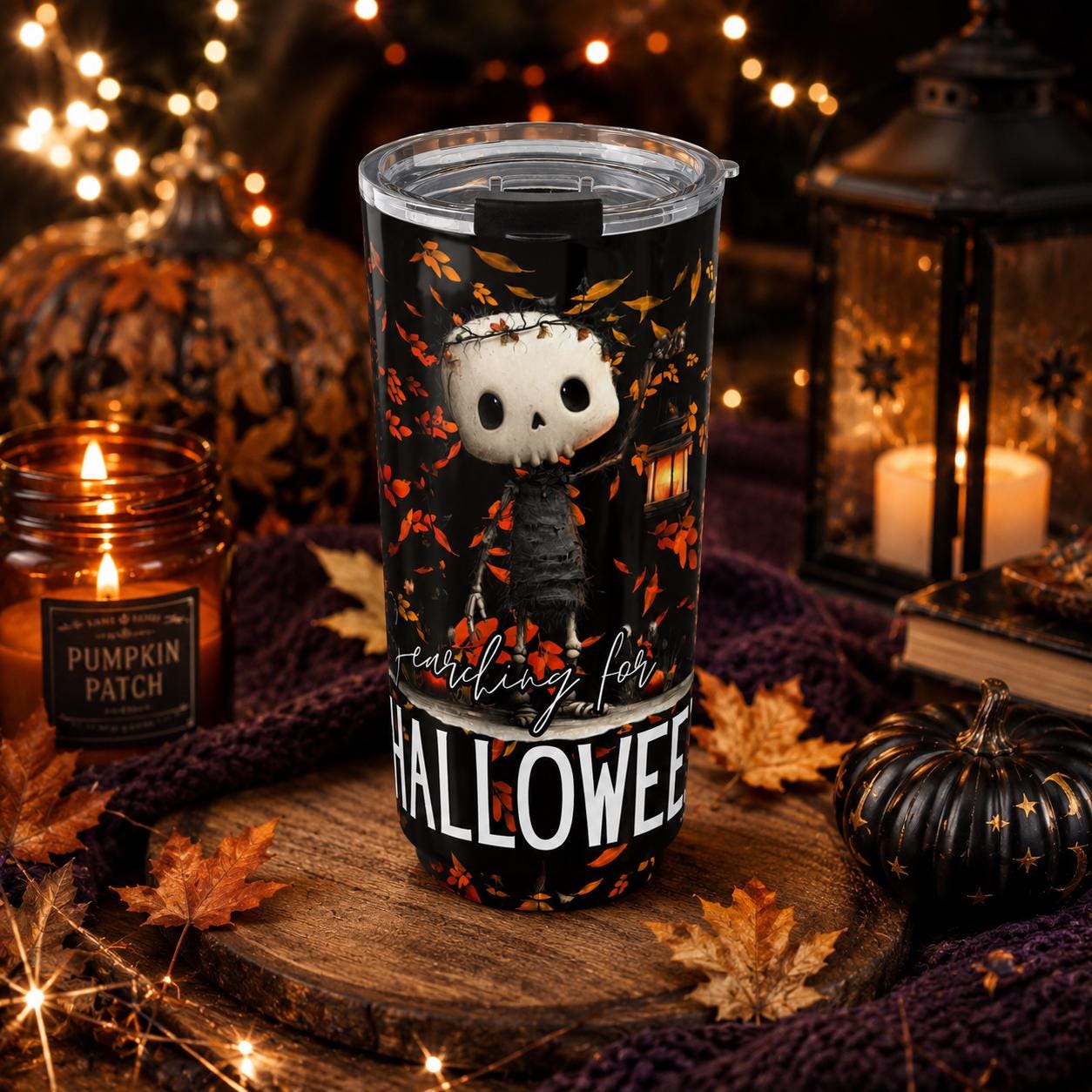 Skeleton Halloween Tumbler