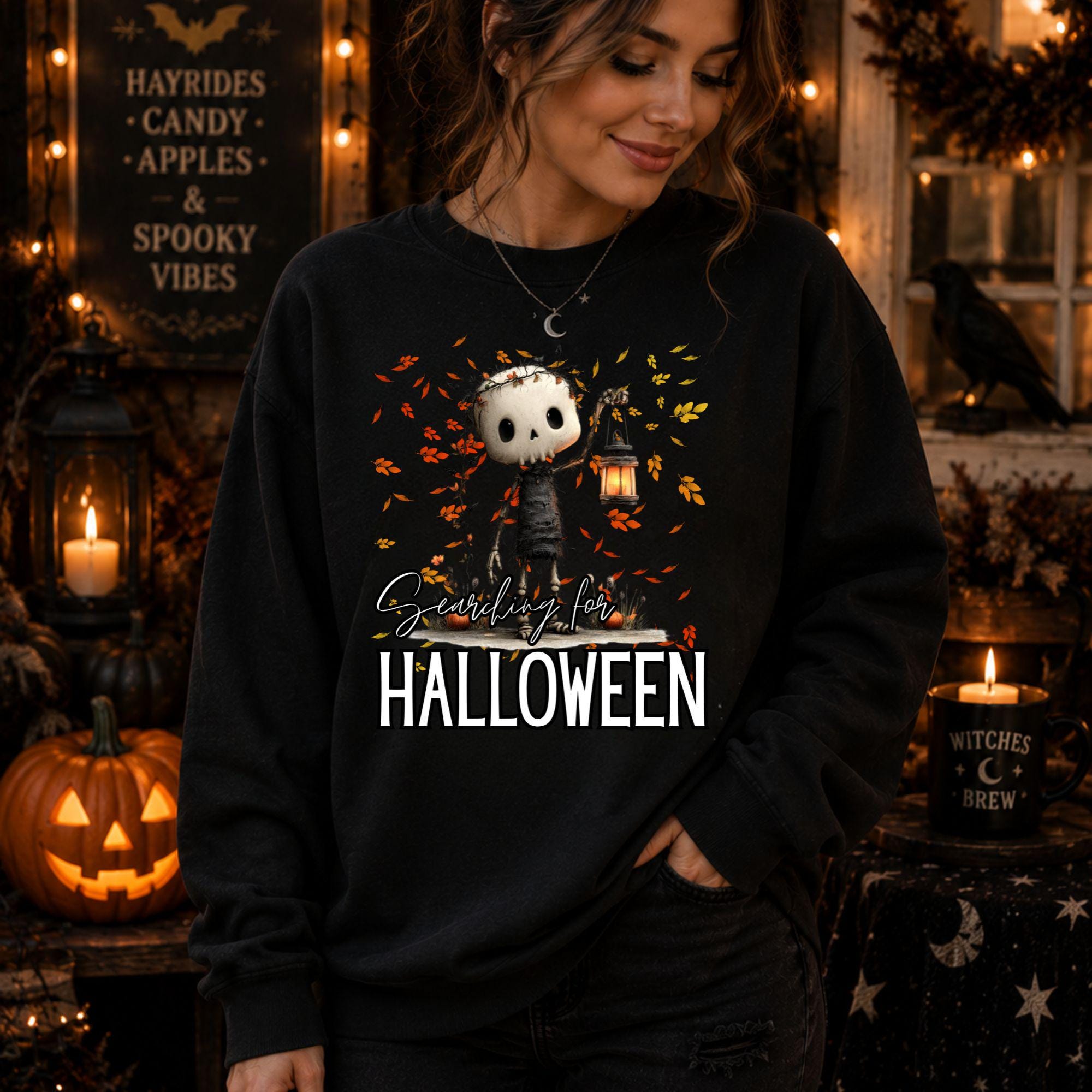Skeleton Lantern Sweatshirt