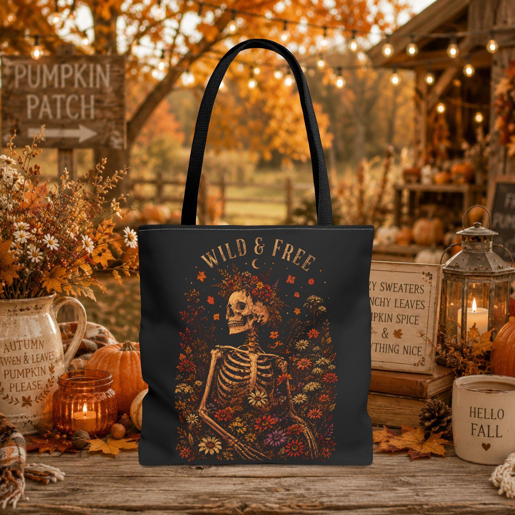Wild & Free Skeleton Tote Bag