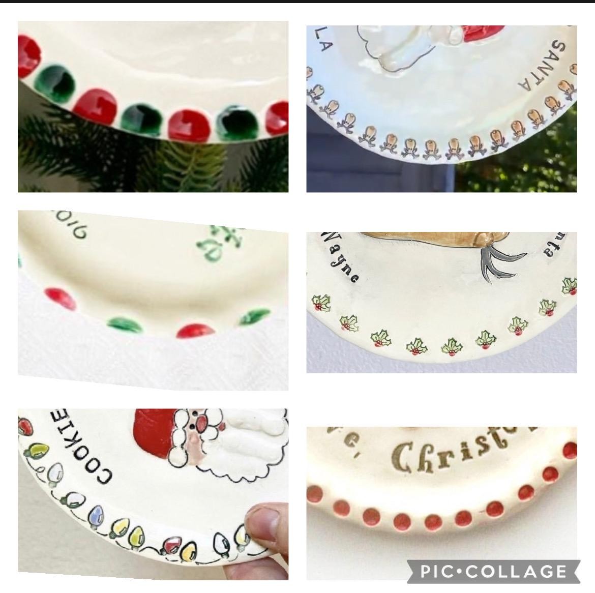 Custom Christmas Cookie Plate for Santa, Personalized Gingerbread Family Keepsake, view 11