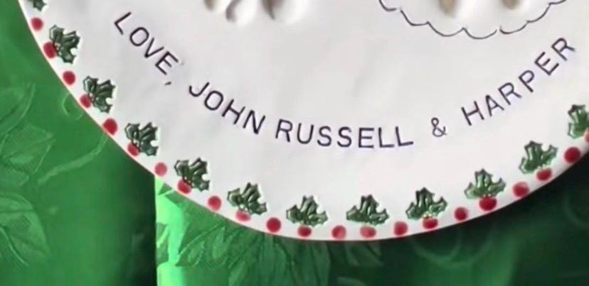 Children’s Christmas Plate, Child’s Cookie Plate , Personalized Plate , Hand and footprint Plate, view 7