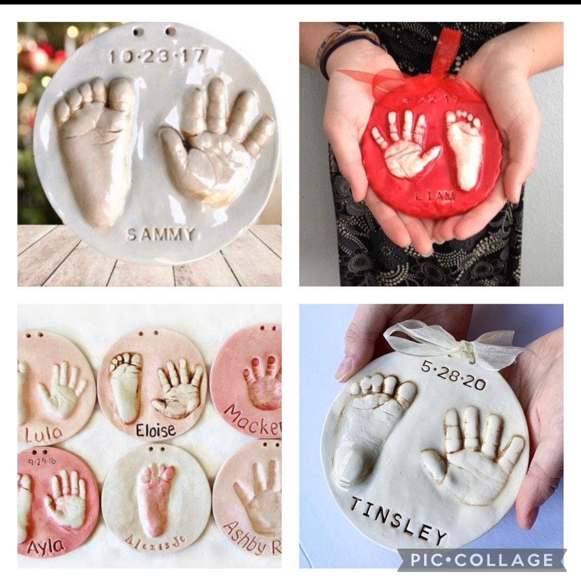 Hand and Footprint Ornament – Newborn Keepsake Present (4.5 inches), view 11