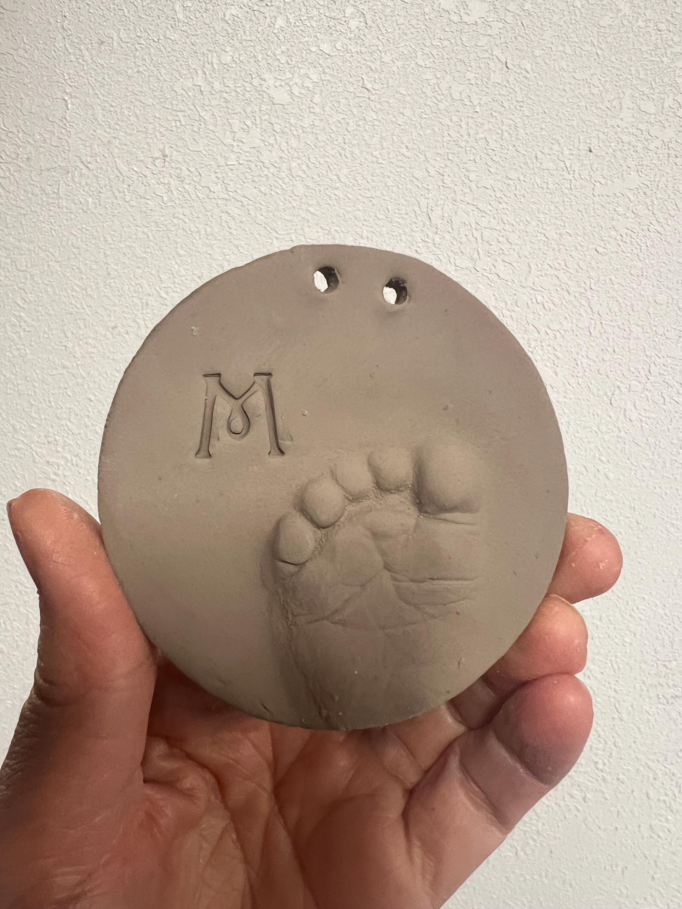 One Tiny Toe Footprint Ornament Keepsake, Tiny Toe Print Mold, Baby Ornament Gift, view 8