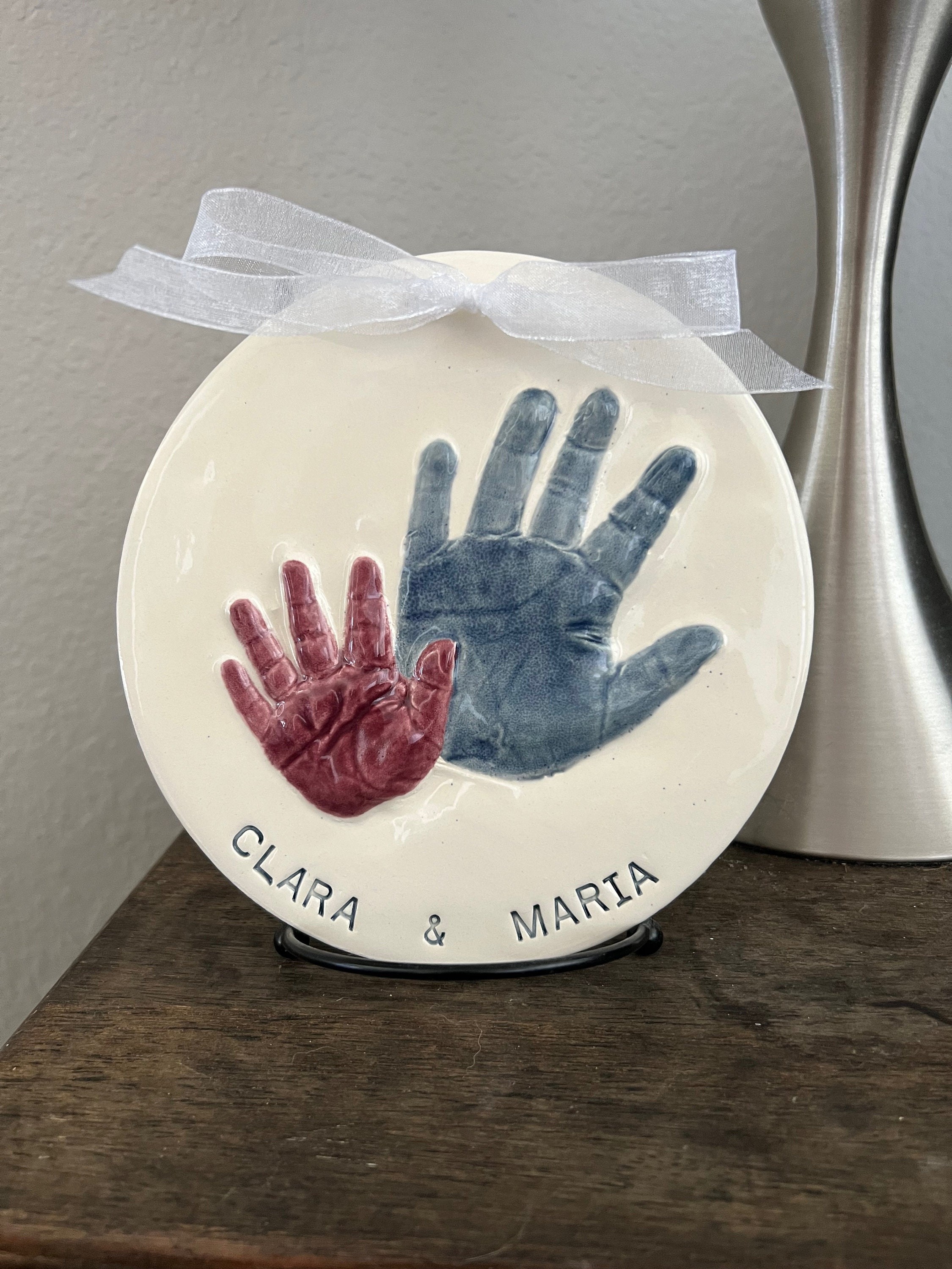Handprint Sibling Keepsake, Brother and Sister Keepsake Art - Handprint Art - Family Keepsake - Hand Print Gift, view 10