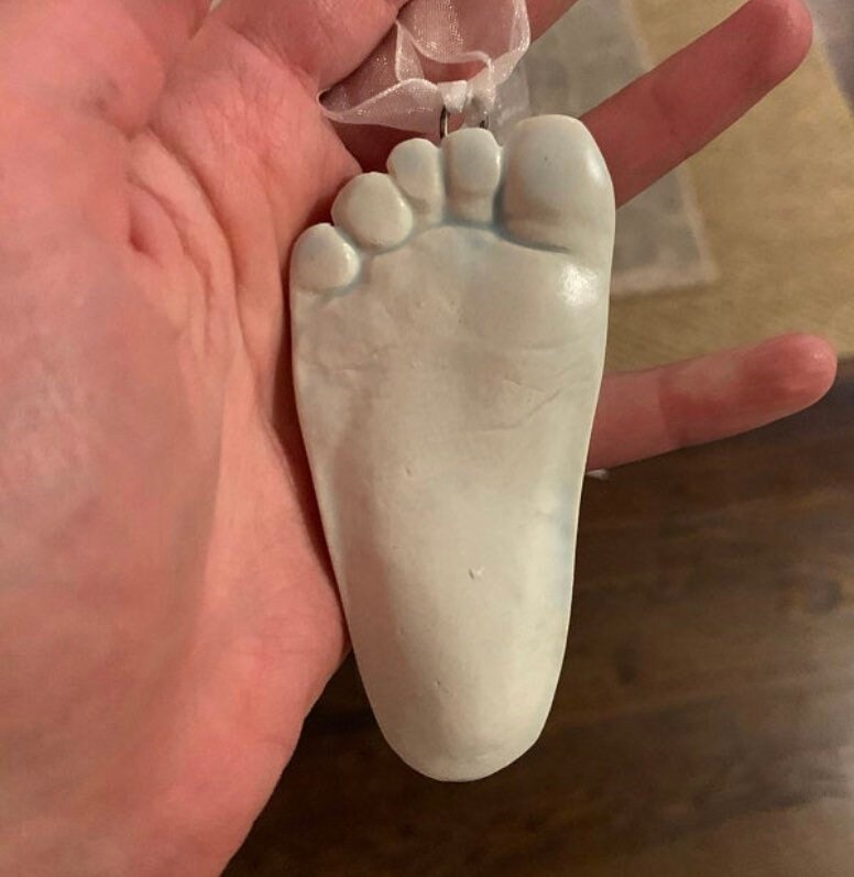 Baby Footprint Ornament Kit – Keepsake Mold for Cherished Memories, view 7