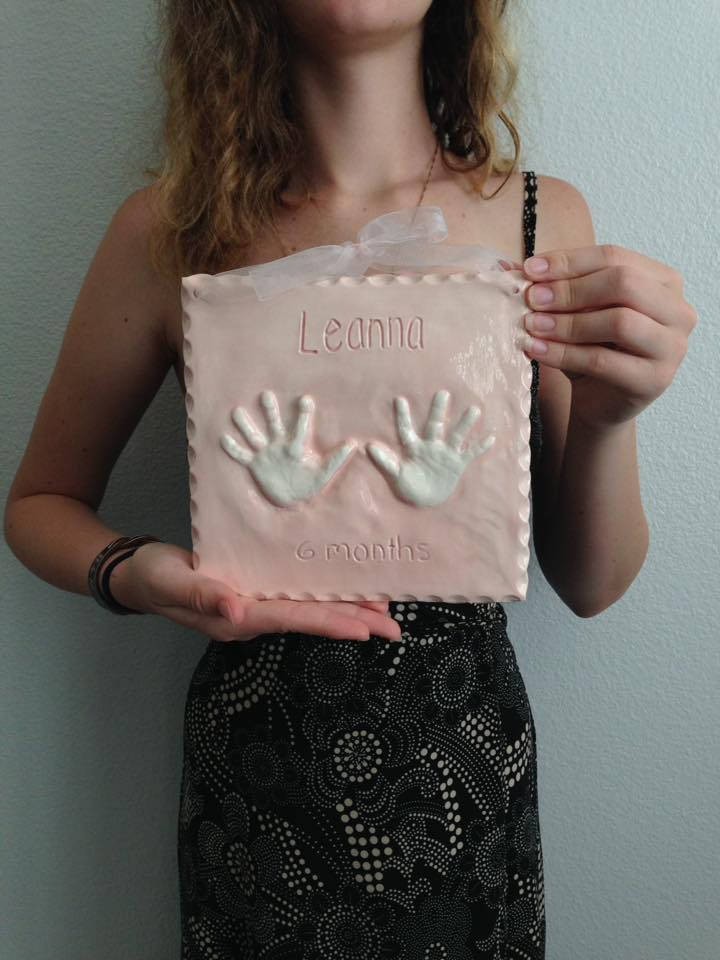 Personalized Baby Keepsake Print - Baby Hand Print Kit - Baby Footprint Mold - Baby Memory Keepsake - Handmade Baby Memento - Hand Print, view 9