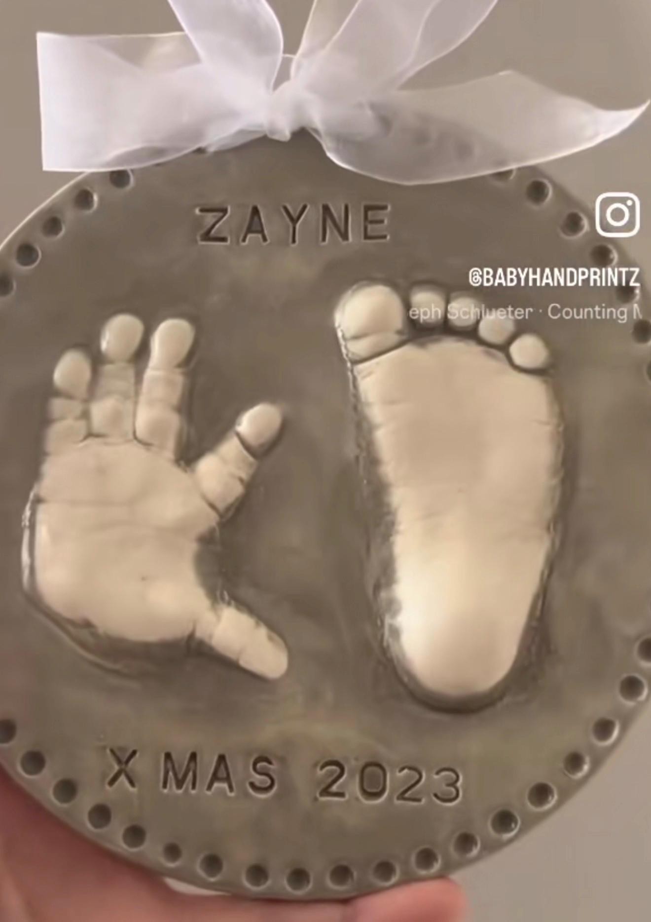 Custom Ceramic Hand and footprint Keepsake, Baby Keepsake , Baby Print Keepsake, Ceramic Handprint Keepsake Art, Keepsake, Newborn Gift, view 17