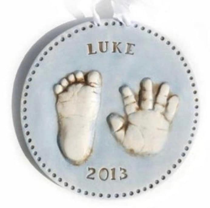 Custom Ceramic Hand and footprint Keepsake, Baby Keepsake , Baby Print Keepsake, Ceramic Handprint Keepsake Art, Keepsake, Newborn Gift, view 4