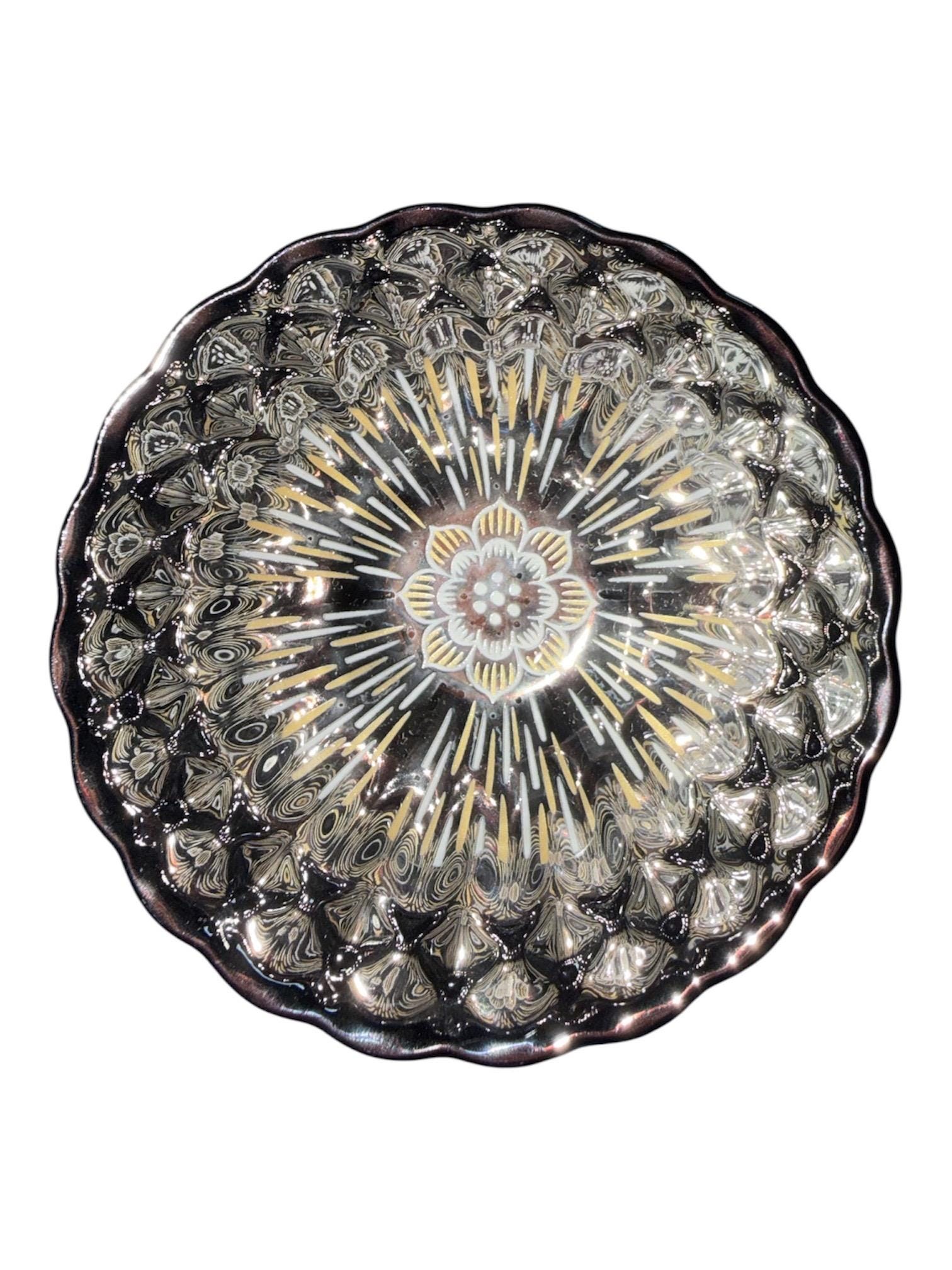 Luminous Porcelain Bowl That Glows with Candlelight, Decorative Translucent Dish, Unique Nightlight Home Accent