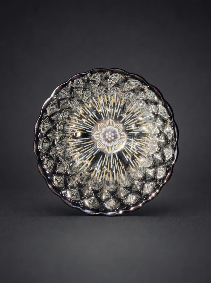 Luminous Porcelain Bowl That Glows with Candlelight, Decorative Translucent Dish, Unique Nightlight Home Accent, view 2