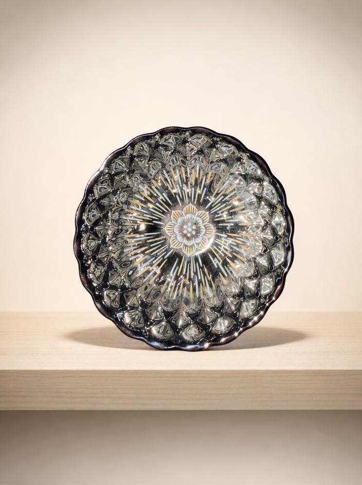 Luminous Porcelain Bowl That Glows with Candlelight, Decorative Translucent Dish, Unique Nightlight Home Accent, view 3