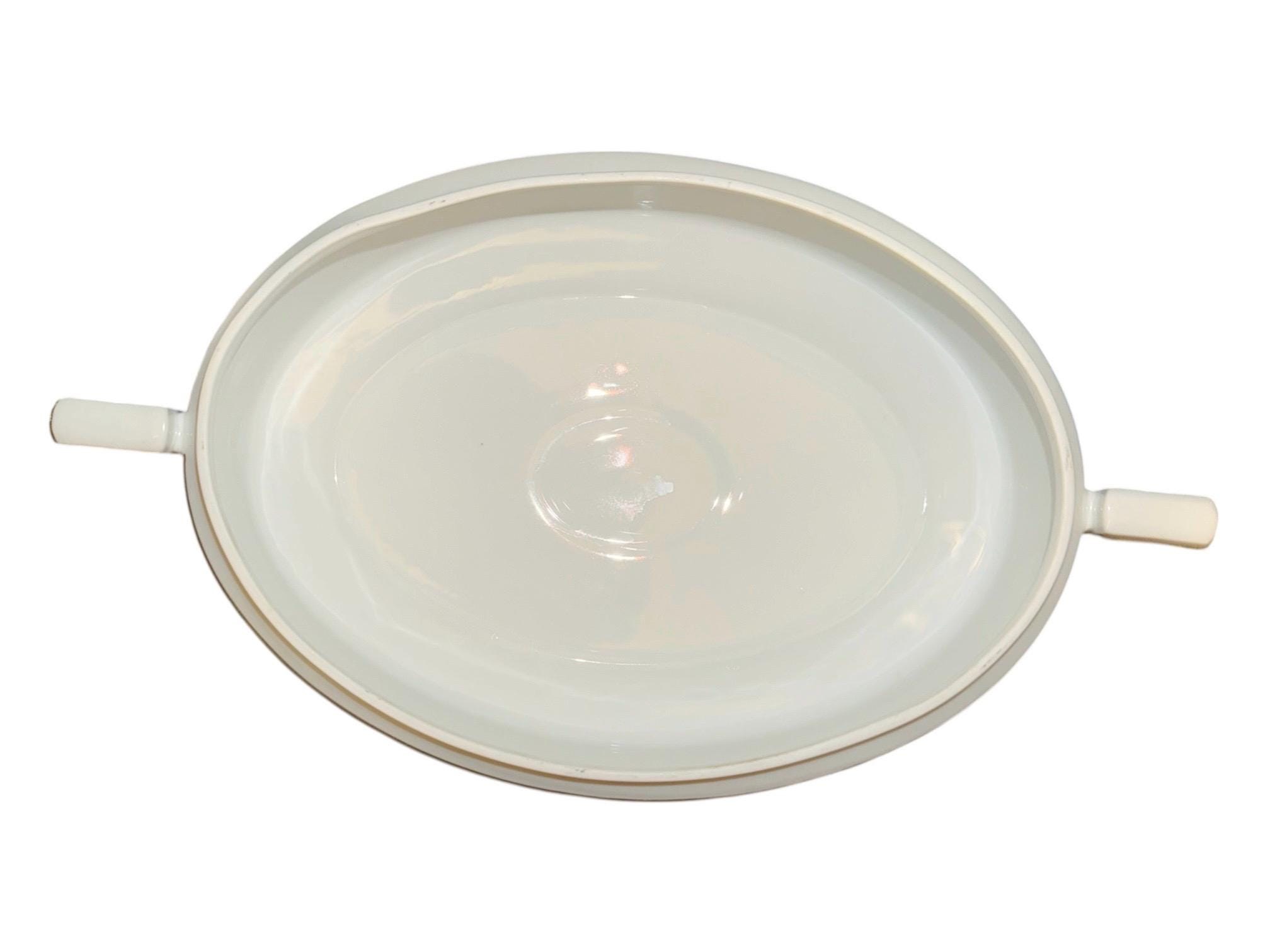 Heinrich & Co. Selb Bavaria Porcelain Vegetable Dish, Pink Floral Casserole with Lid, view 4