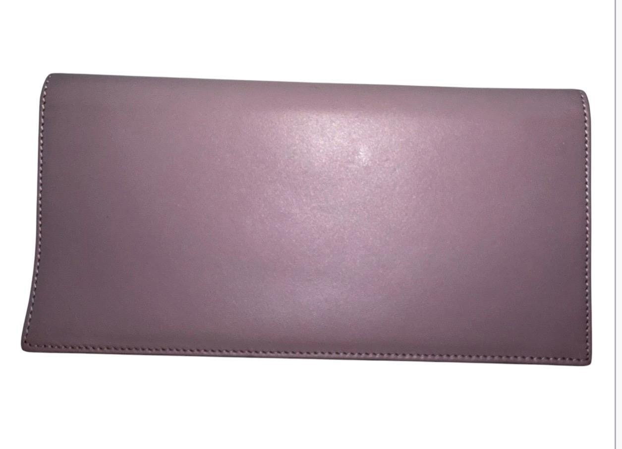 Crabapple Dusty Rose Vegan Leather Bifold Wallet, Mauve Pink Clutch with Zip Coin Pocket, view 3