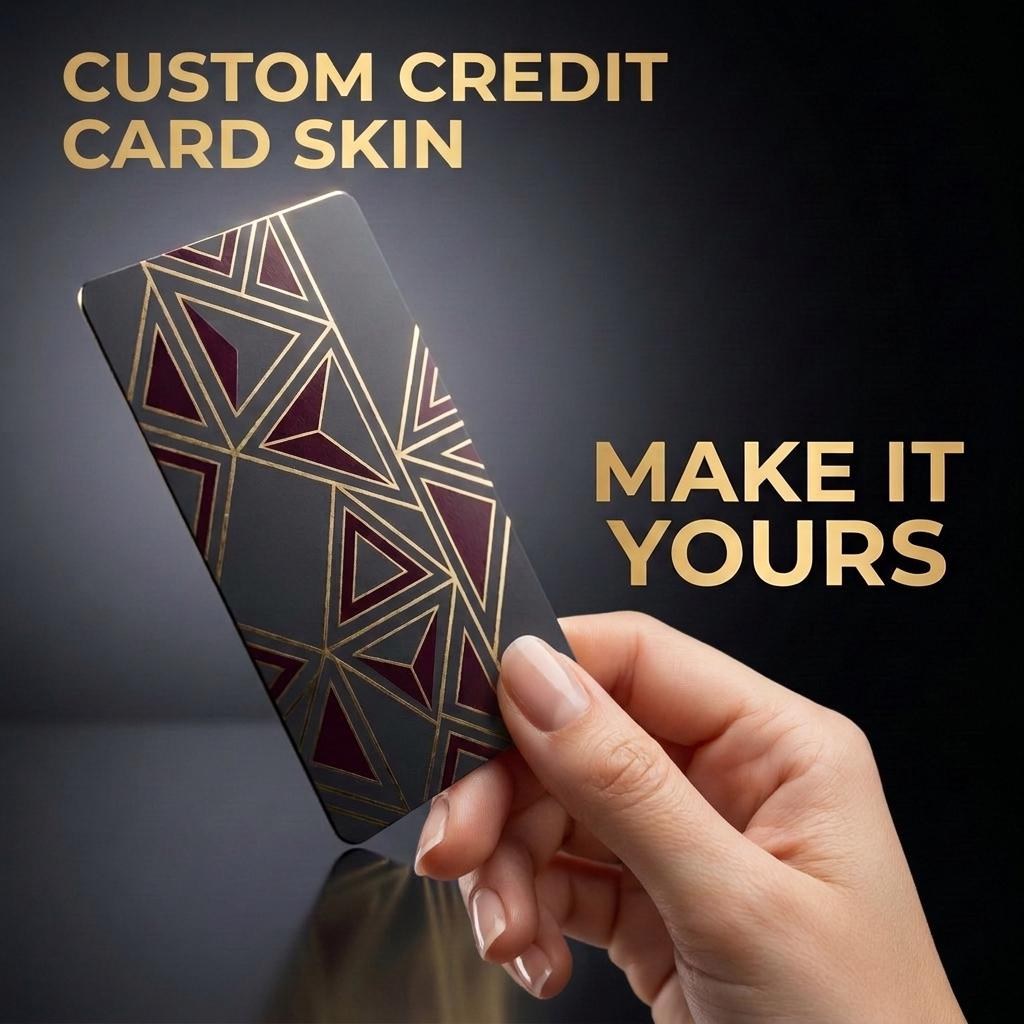 Custom Photo Credit Card Skin, Personalized Pet Portrait Debit Card Sticker, view 4