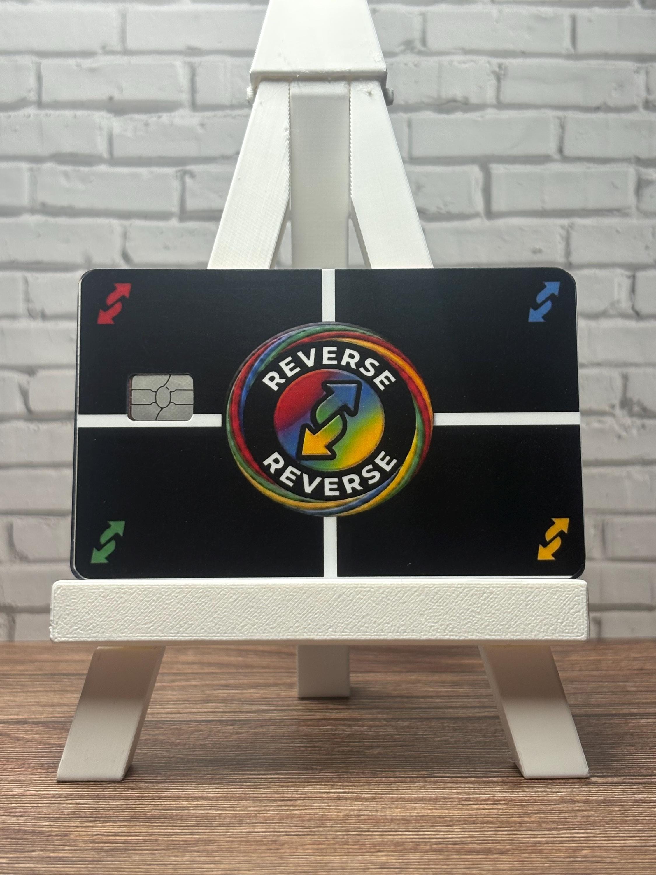 Reverse The Charges Credit Card Skin, Funny Game Night Vinyl Decal, Novelty Wallet Sticker