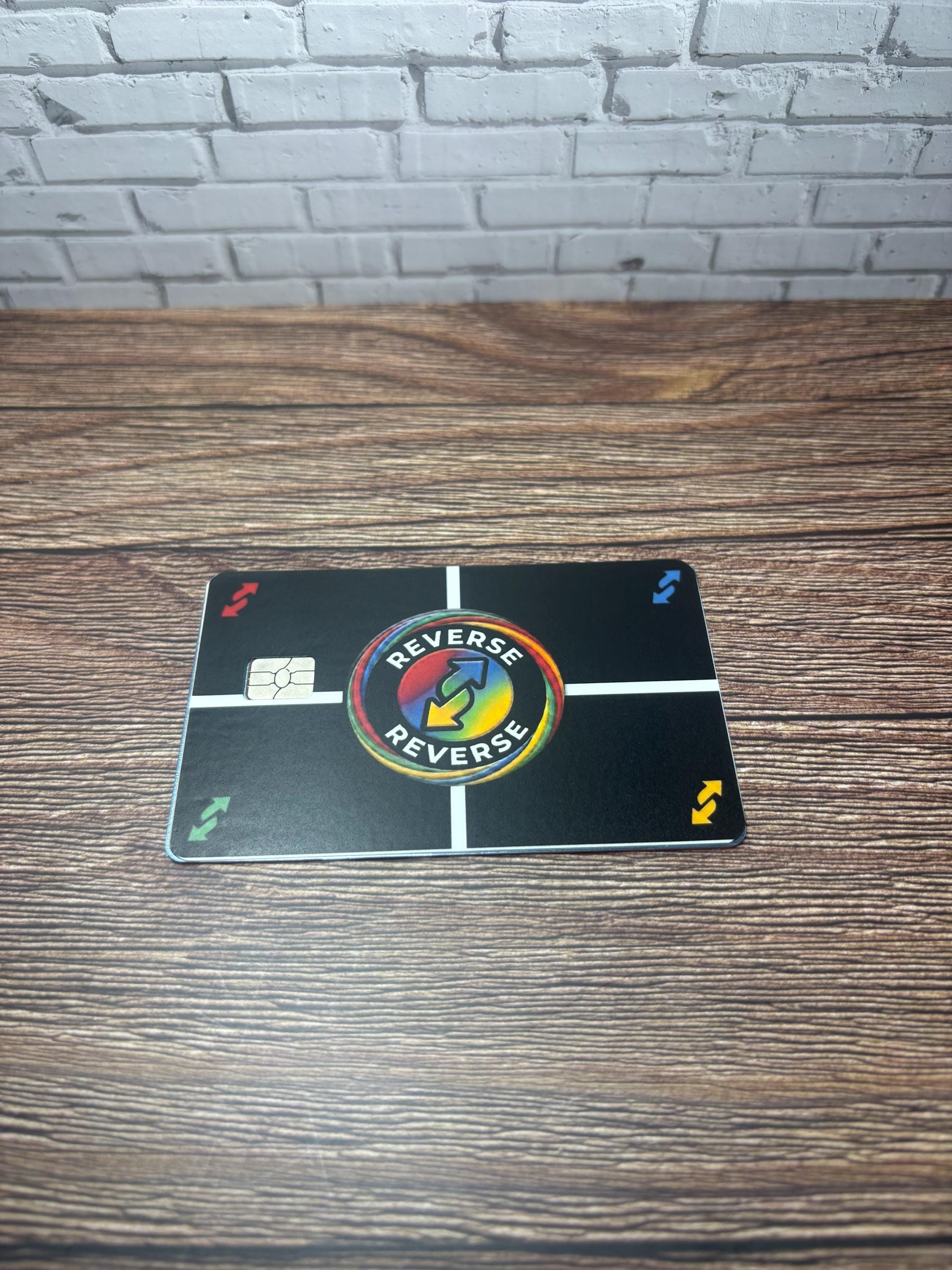 Reverse The Charges Credit Card Skin, Funny Game Night Vinyl Decal, Novelty Wallet Sticker, view 4