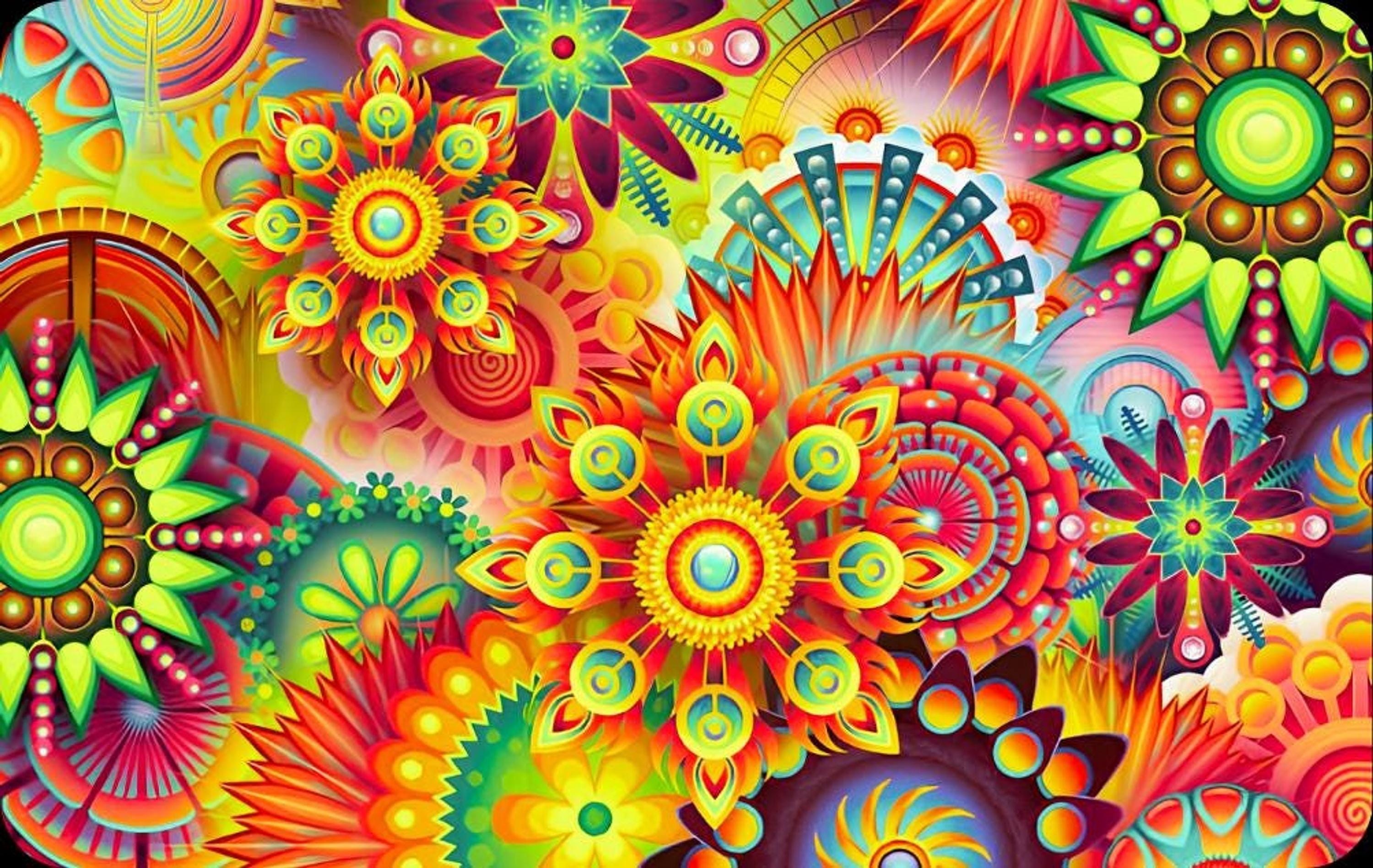 Credit Card Decal | Colorful Mandala | Boho Floral Design | Psychedelic Wallet Accessory, view 2