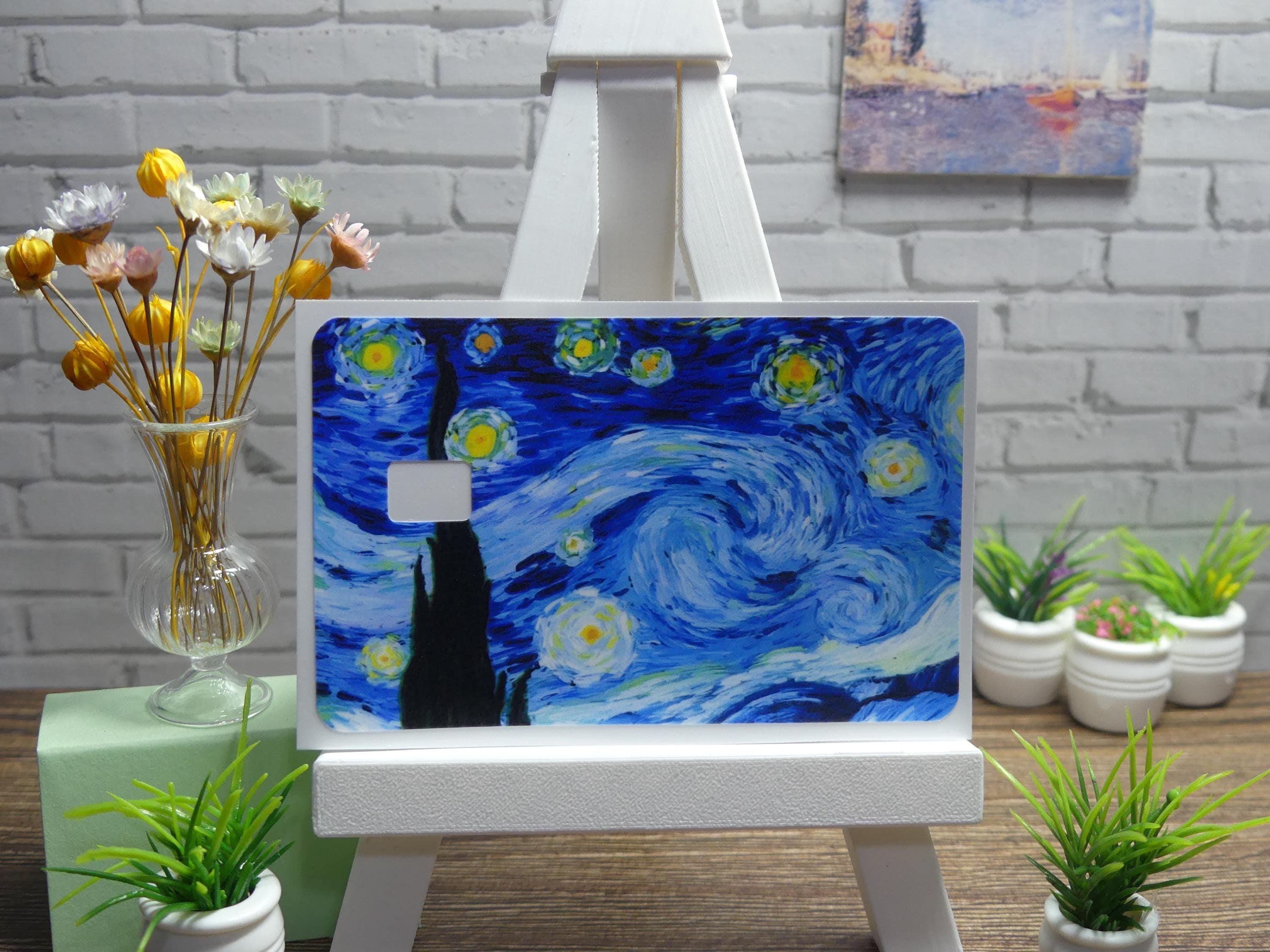Starry Night Credit Card Skin, Van Gogh Vinyl Decal, Debit Card Sticker Cover
