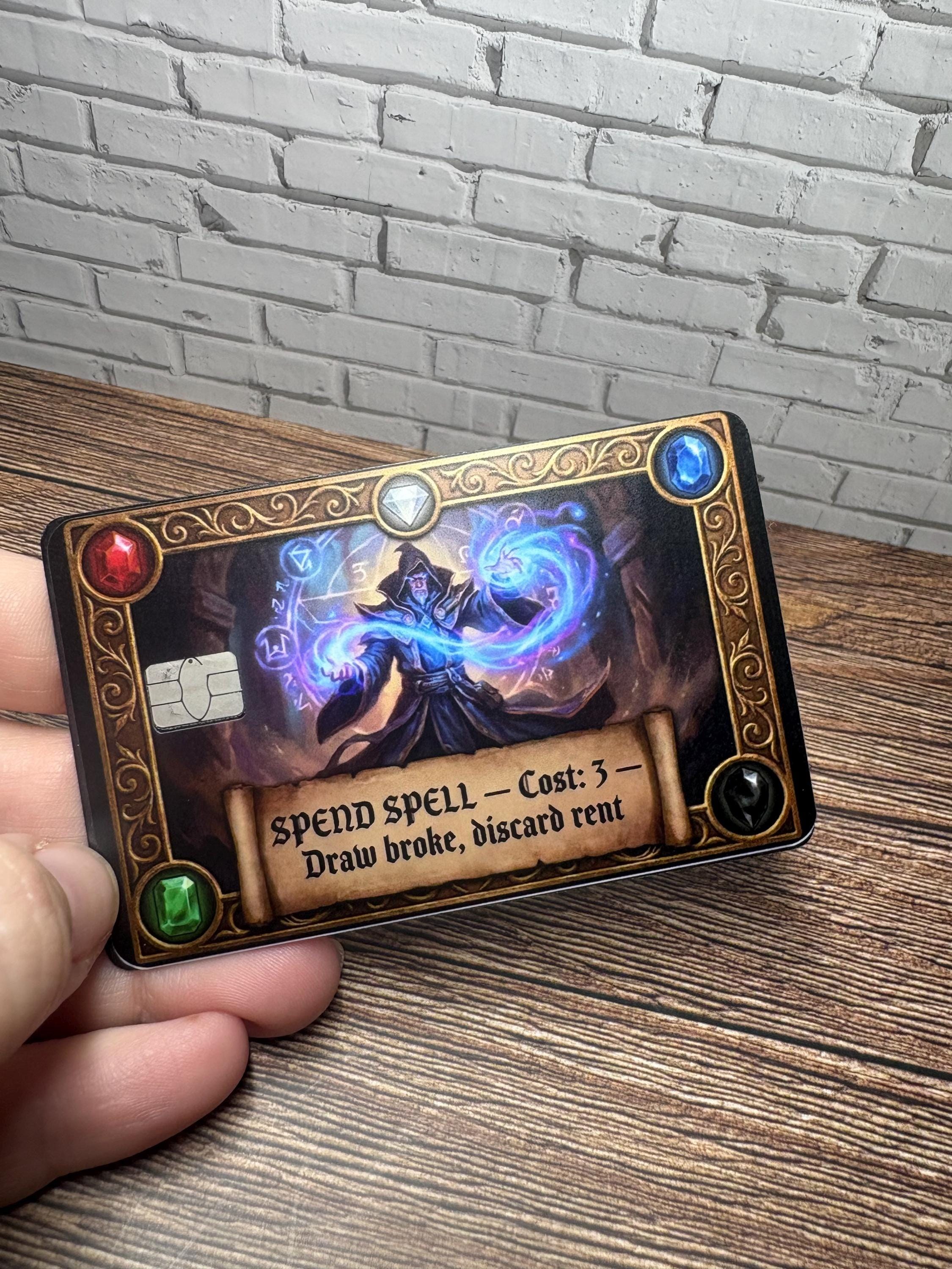 Fantasy TCG Credit Card Skin, Vinyl Decal, Trading Card Gamer Wrap, view 3
